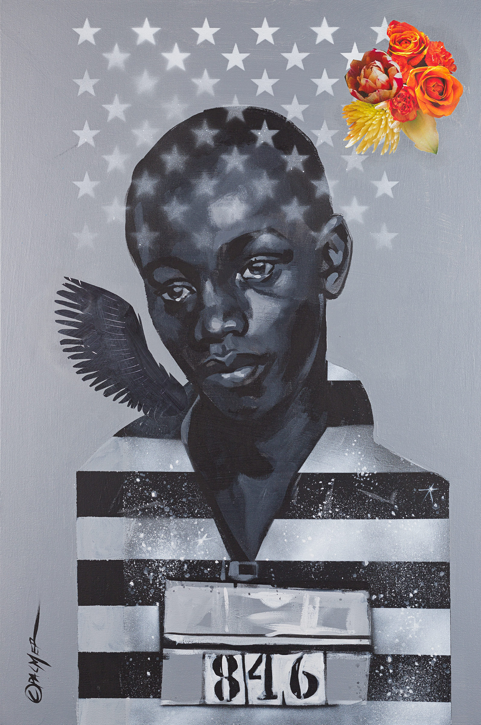 Charly Palmer, "Remember George Stinney," acrylic on canvas