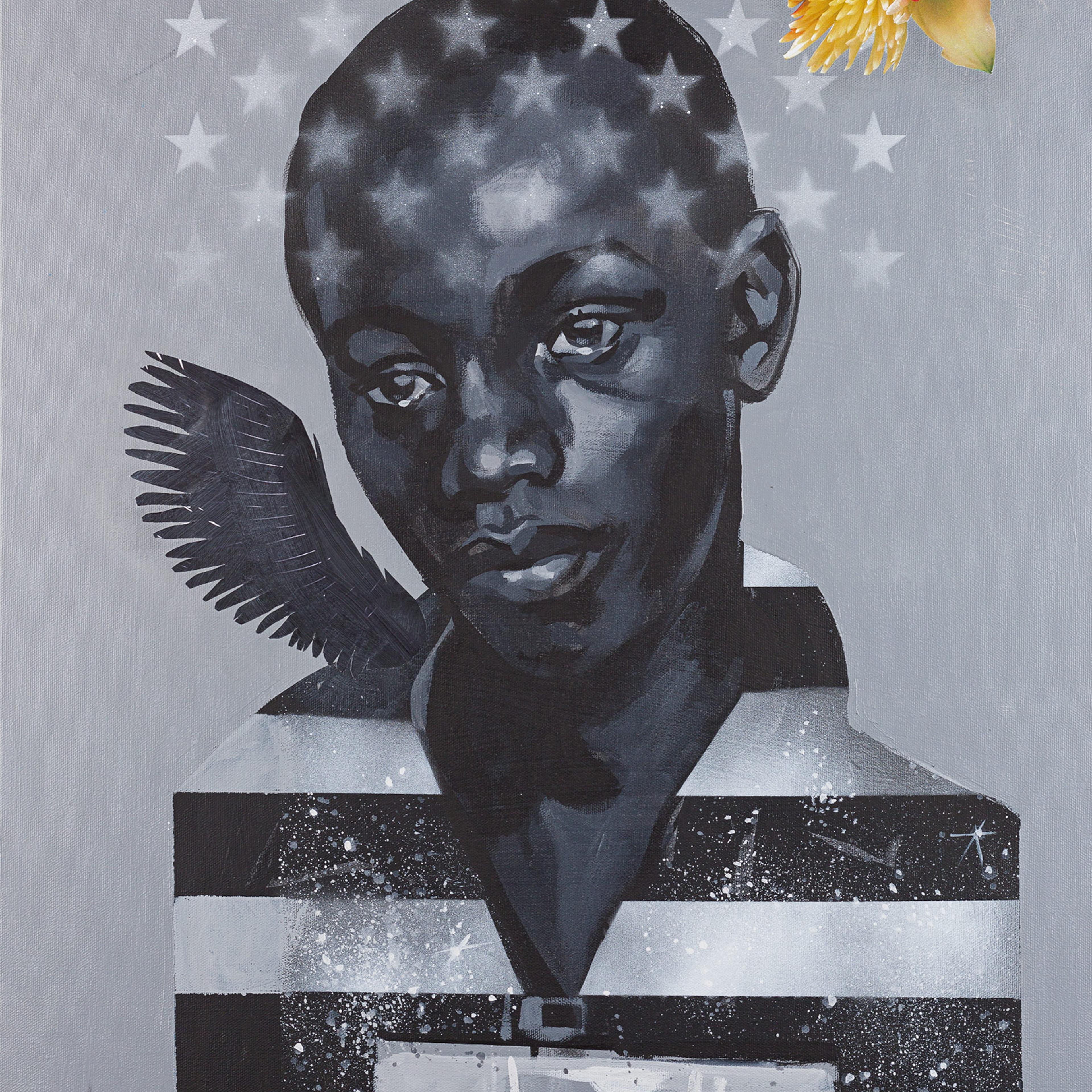 Charly Palmer, "Remember George Stinney," acrylic on canvas