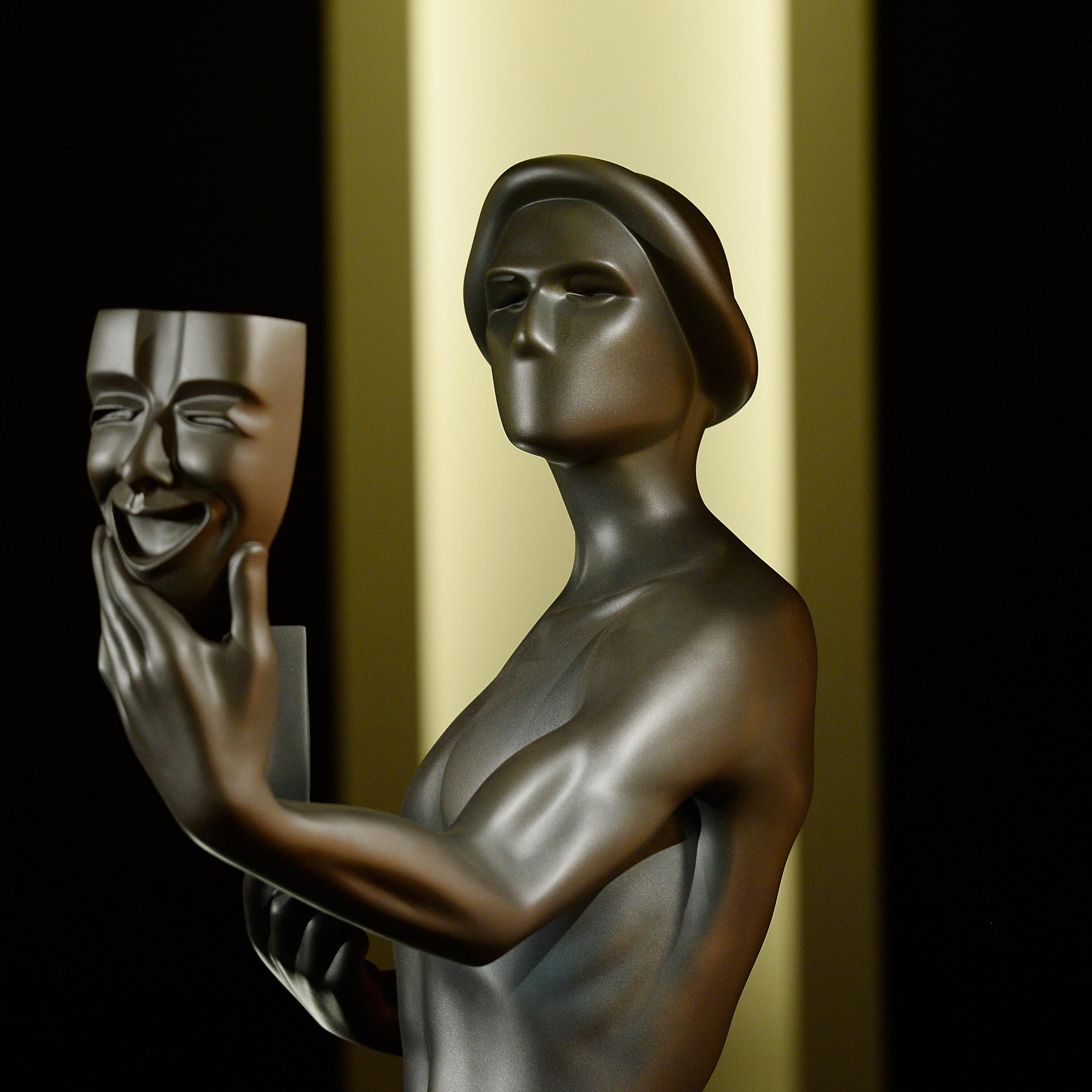 The actor statue is seen during the 23rd annual SAG Awards nominations announcement at Pacific Design Center on December 14, 2016 in West Hollywood, California.