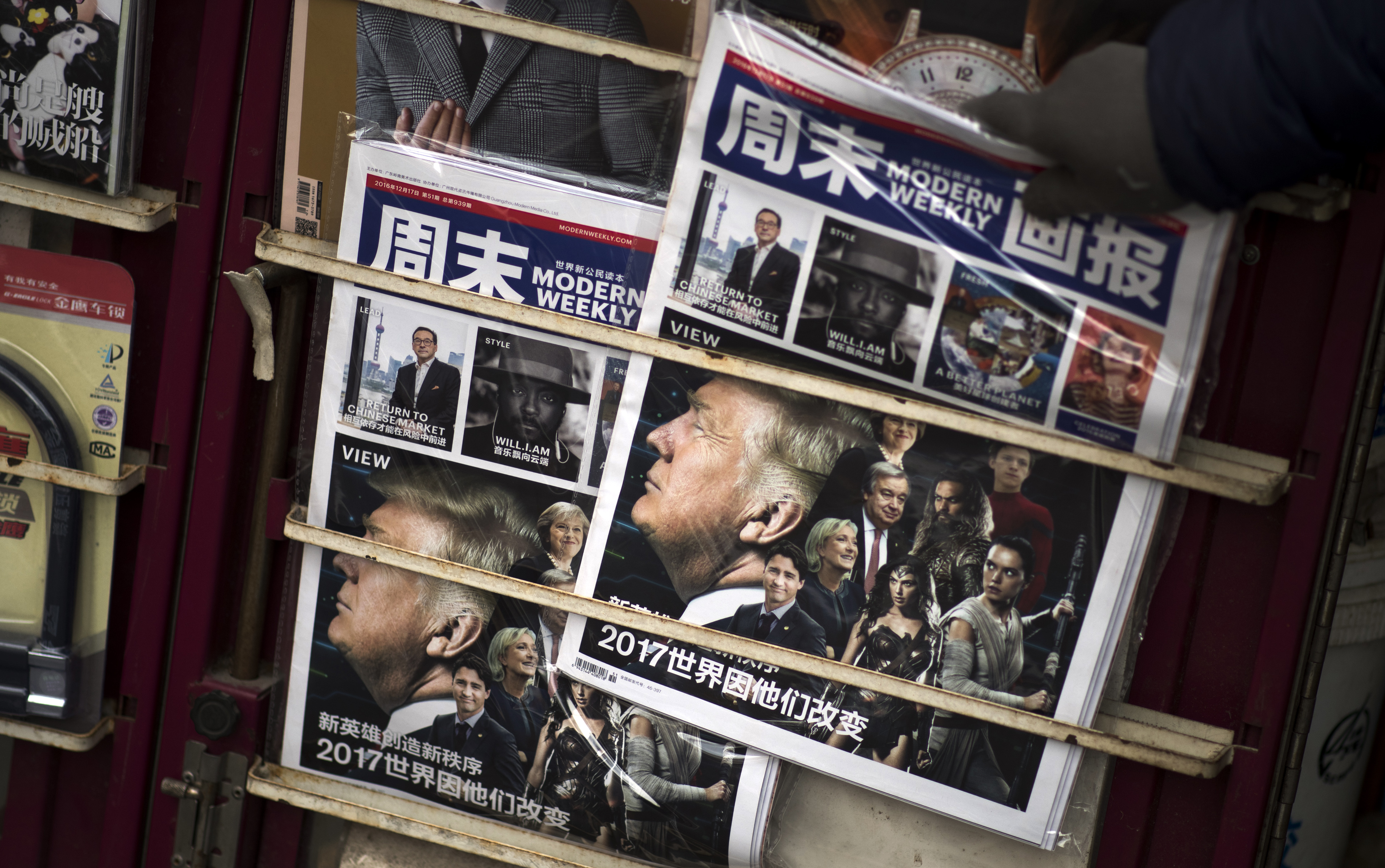 chinese newspaper editorial donald trump taiwan force