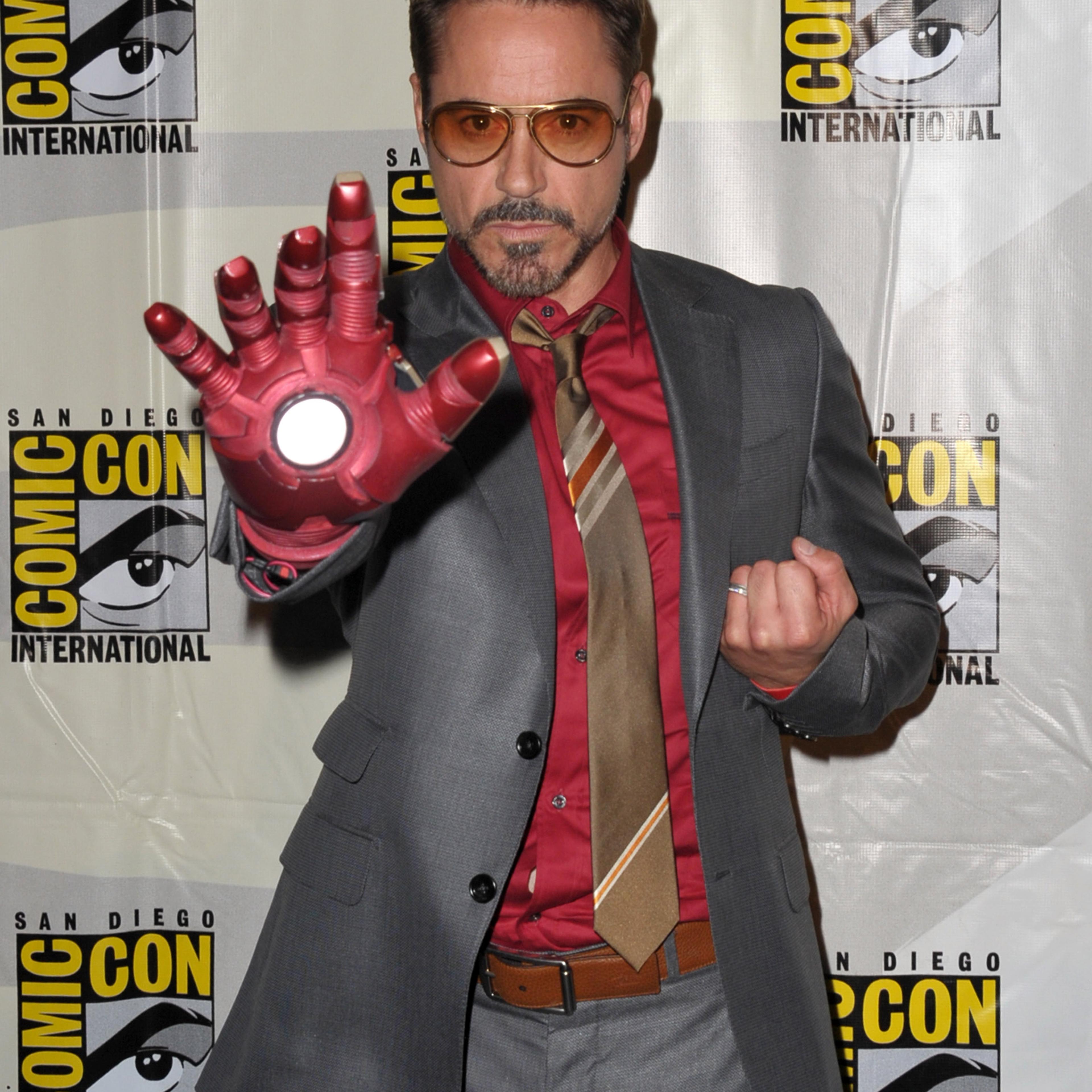 Actor Robert Downey Jr. attends Marvel Studios Iron Man 3 panel during Comic-Con International 2012 at San Diego Convention Center on July 14, 2012 in San Diego, California.