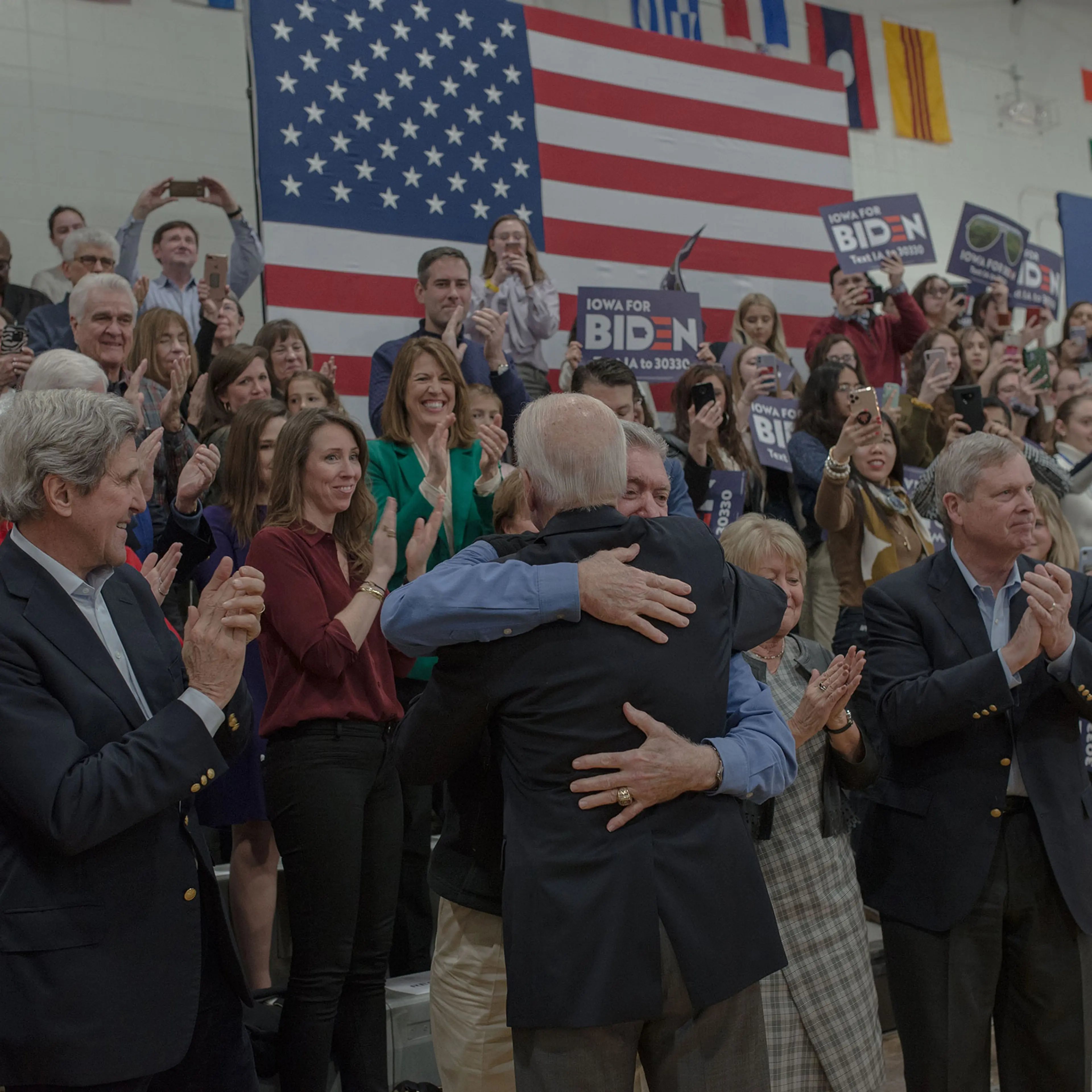 Joe Biden at a Town Hall in Des Moines, IA on Feb. 2, 2020.