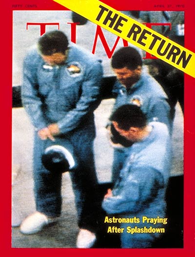 Astronauts Lovell, Haise & Swigert