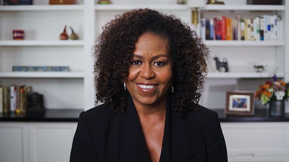Michelle Obama is seen during the 2020 BET Awards on June 28, 2020.