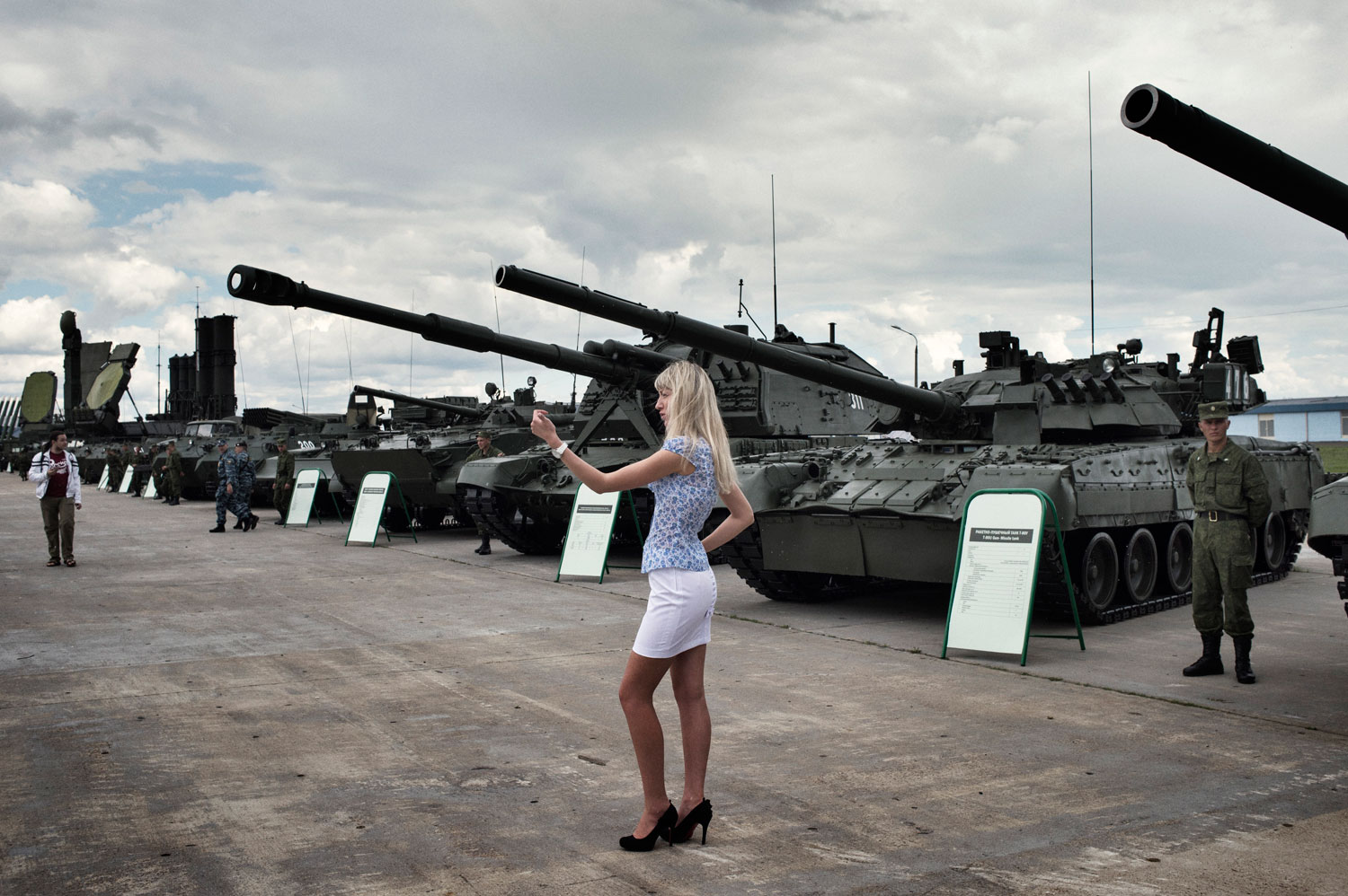 The biennial Russian arms bazaar, which is organized by the state weapons and engineering conglomerate Russian Technologies, is held at an airfield outside Moscow. 


