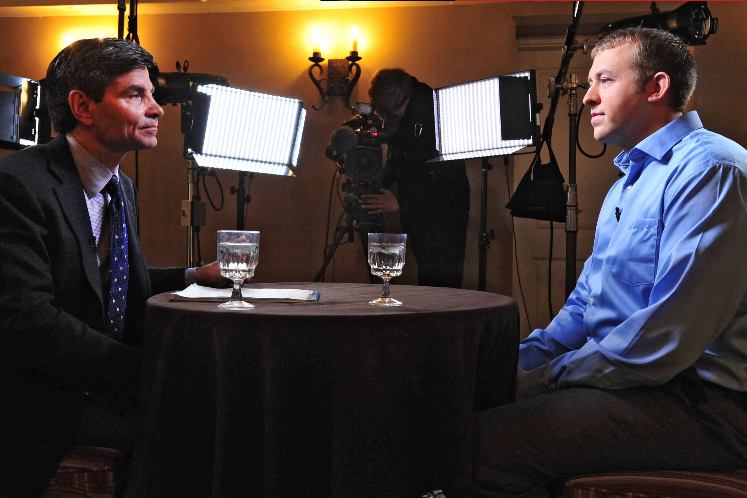 Police officer Darren Wilson breaks his silence about the shooting of Michael Brown in an interview with ABC News' George Stephanopoulos on Nov. 25, 2014.