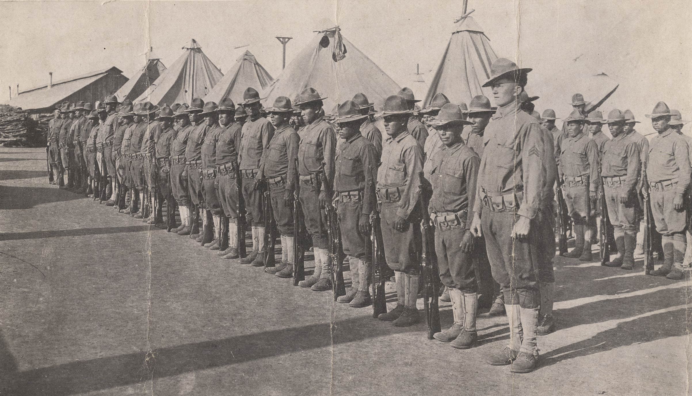 The American Indians who served with Company E, 142nd Infantry, 36th Division, during World War I were some of the nation's first "code-talkers" 