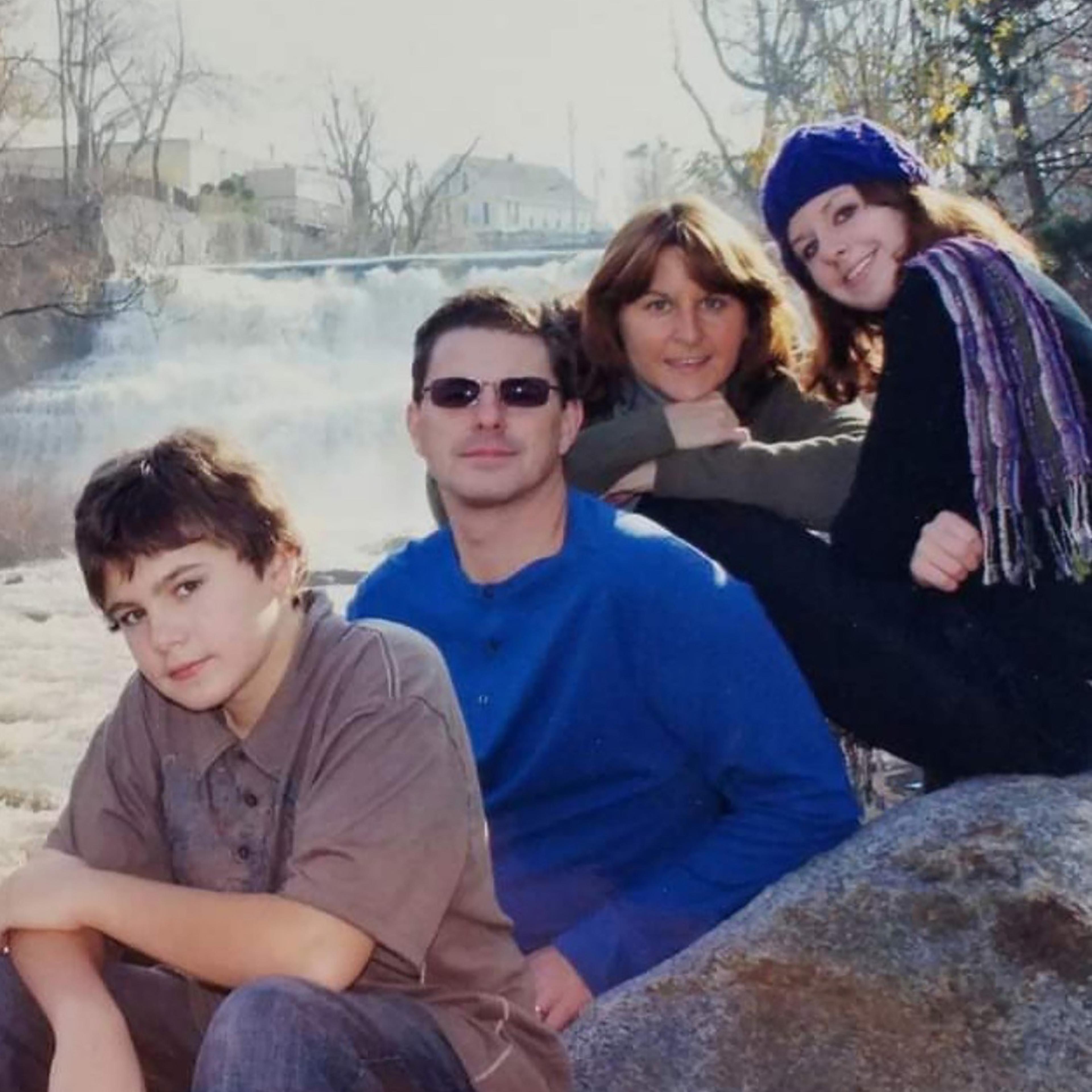 Jamey Rodemeyer, left, with his parents, Tim and Tracy, and sister, Alyssa, in Williamsville, N.Y., Oct. 2009.