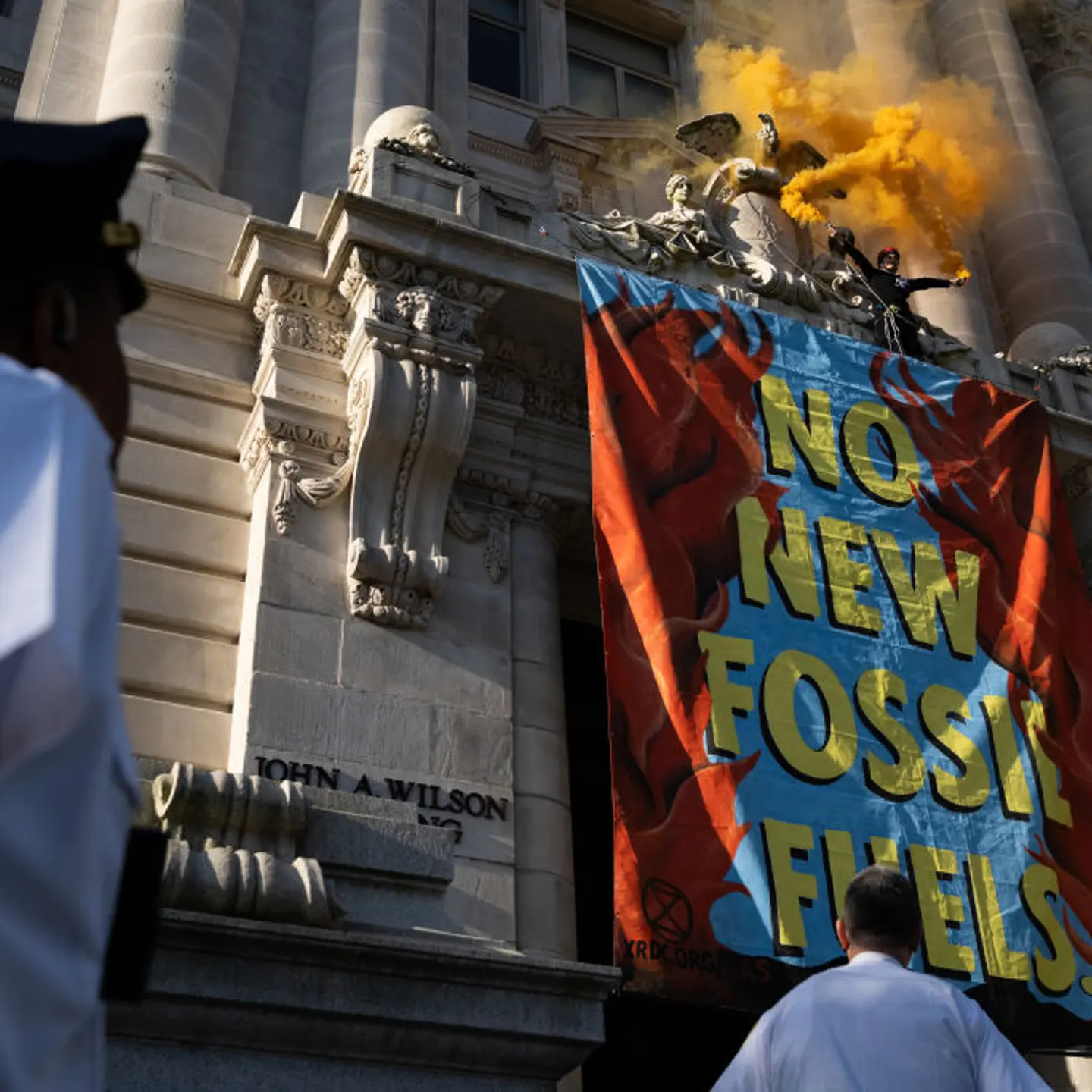 Demonstrators Rally For Climate Issues On Earth Day