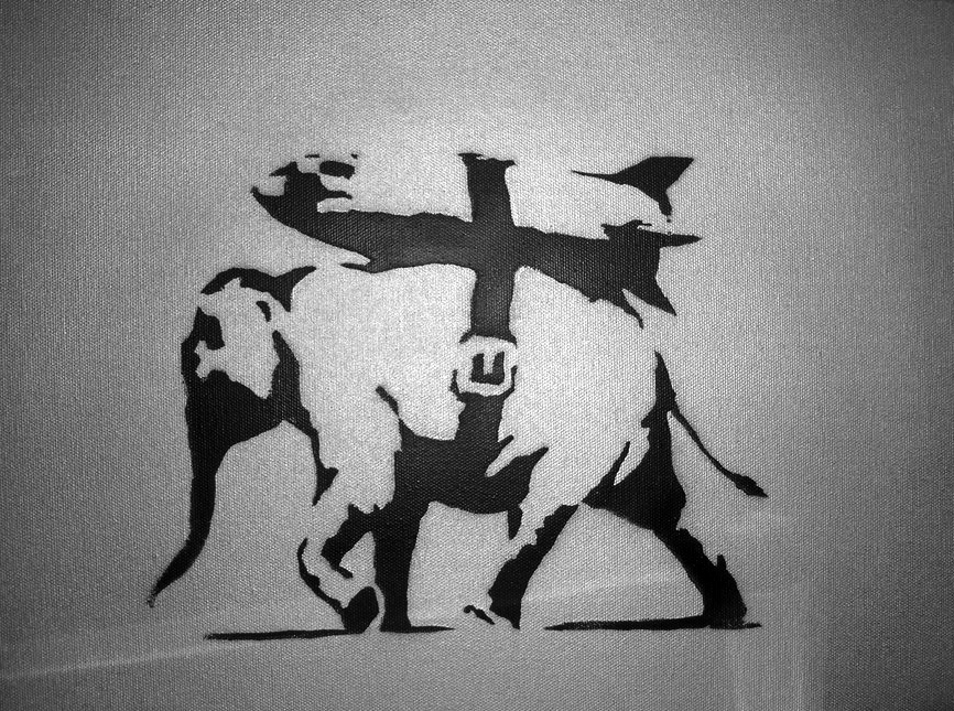 Shares in Banksy's "Heavy Artillery Elephant" are available to buy from My Art Invest