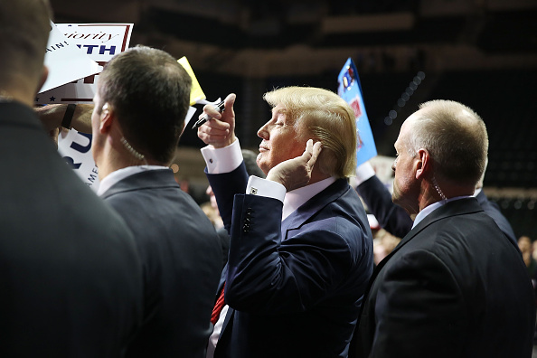 Donald Trump Holds A Campaign Rally In Tampa
