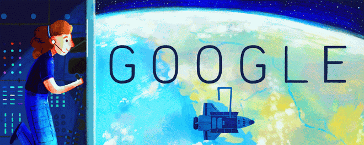Google doodle sally ride