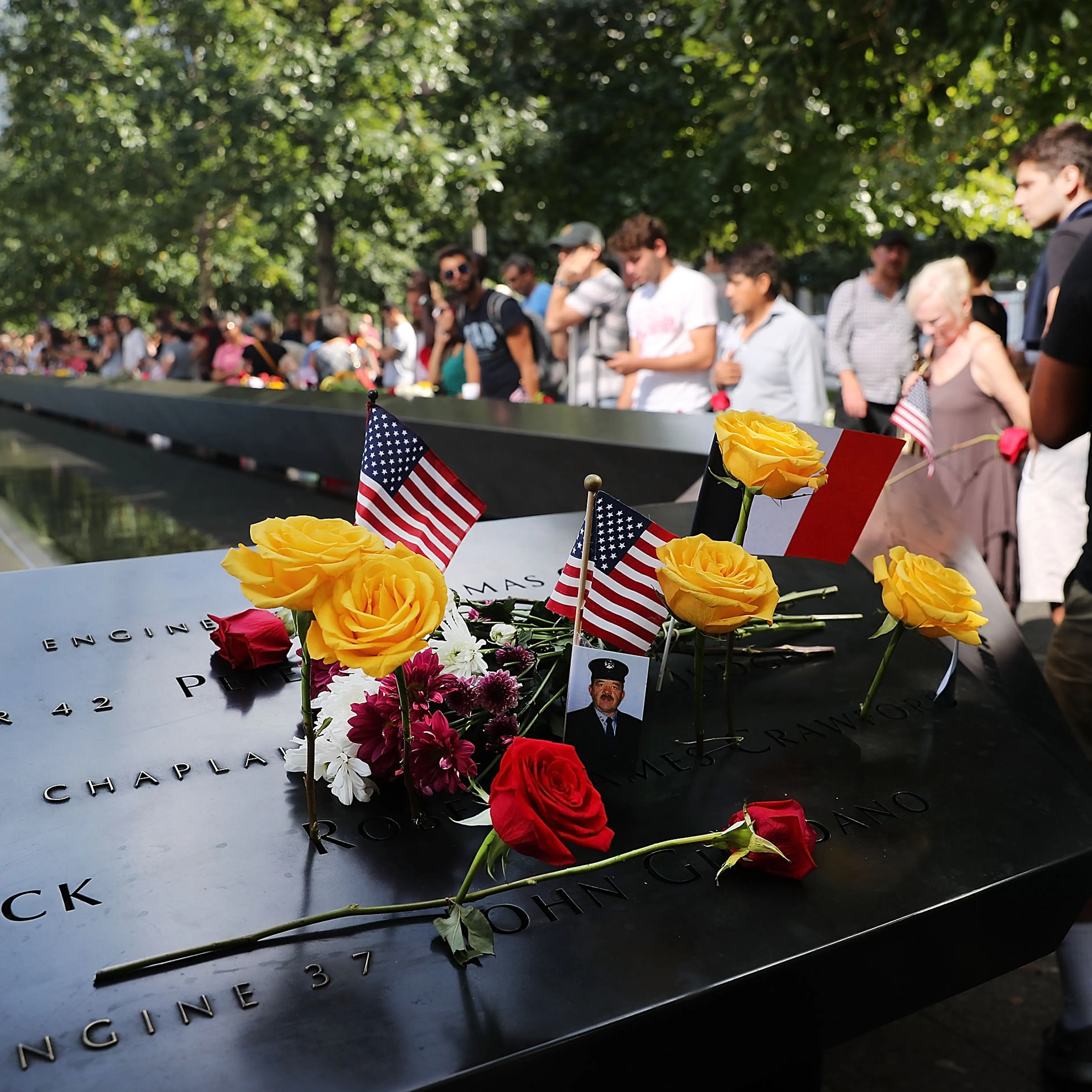 15th Anniversary Of 9/11 Attacks Commemorated At World Trade Center Memorial Site