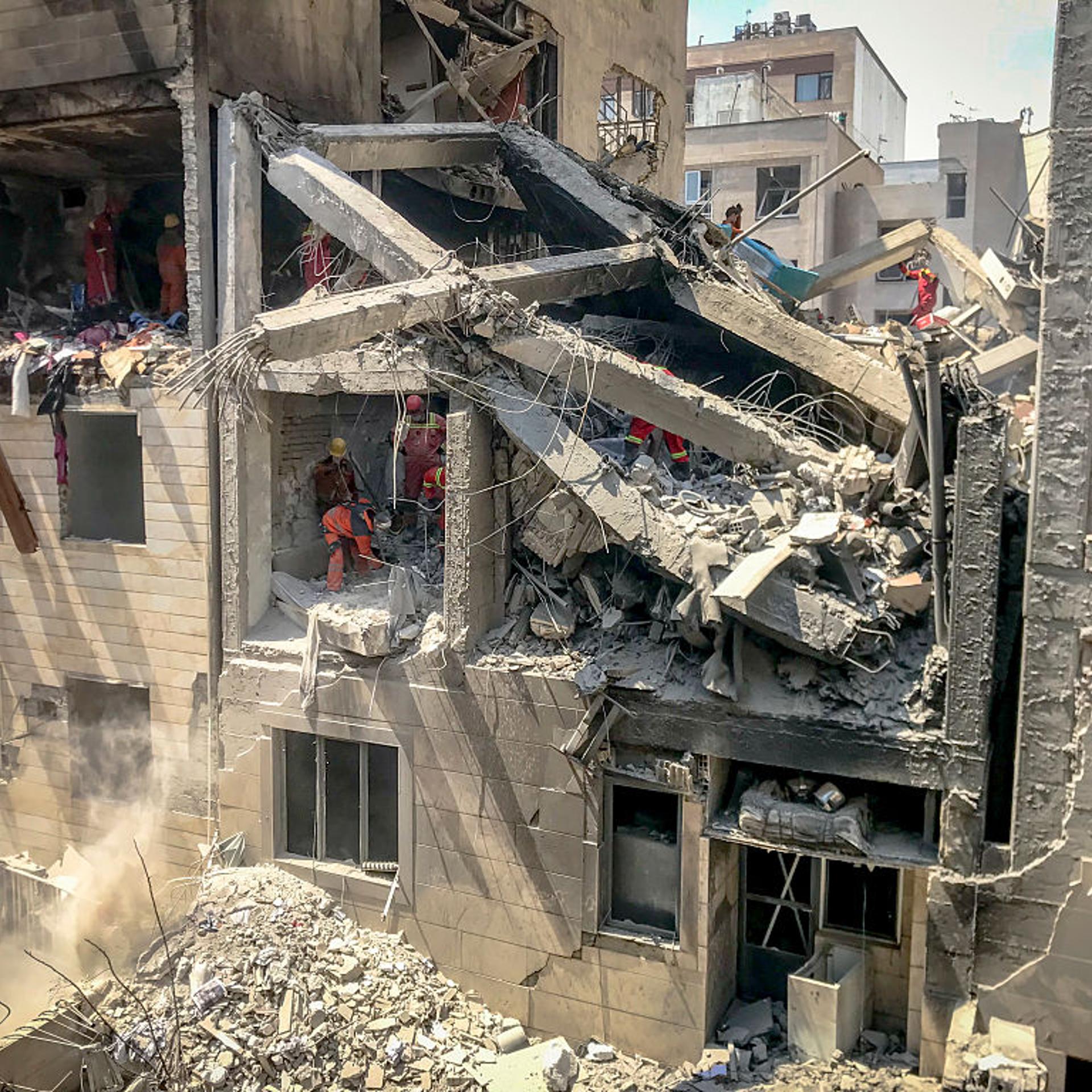 Residential Building Targeted in Tehran