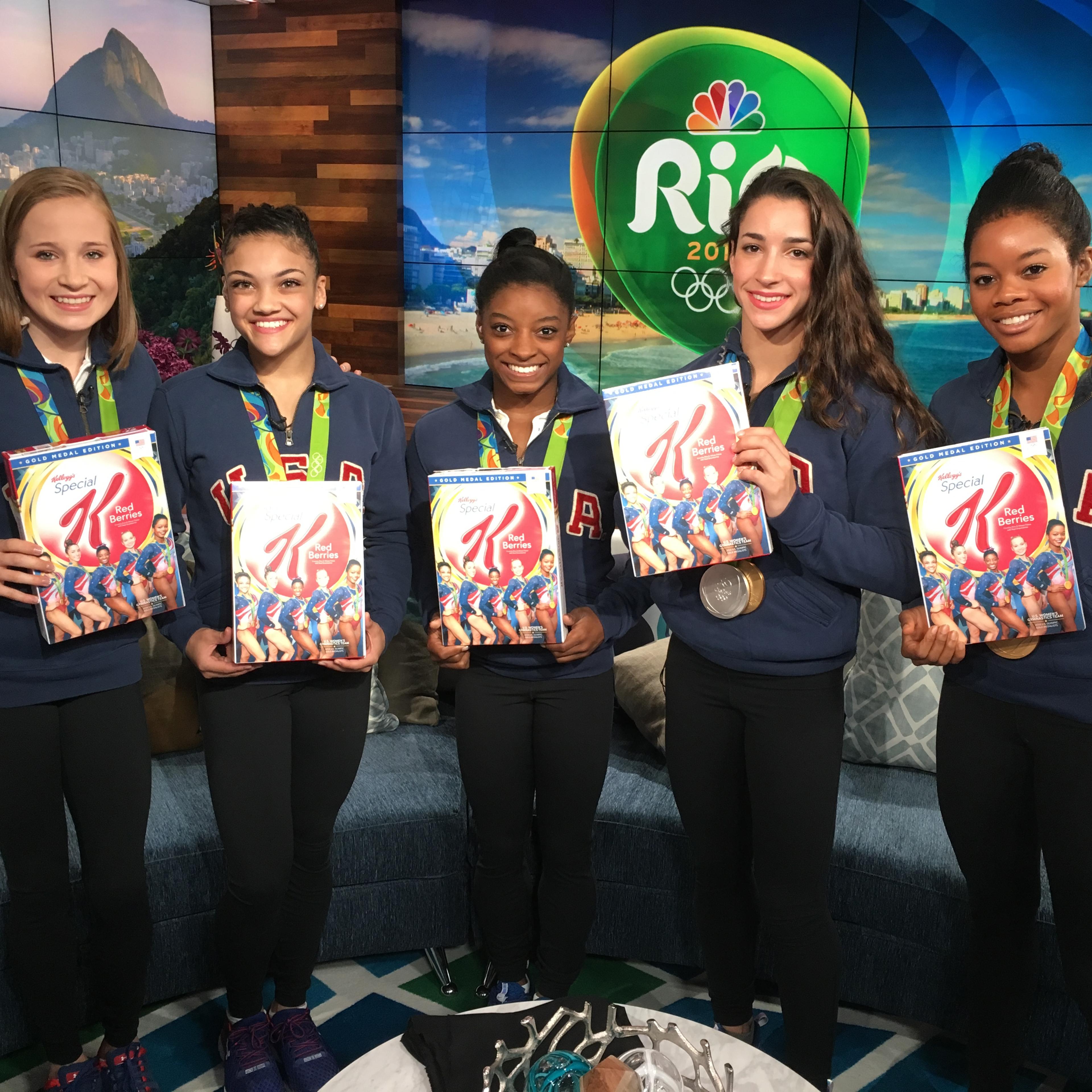 The Final Five unveiled the boxes on Friday during the TODAY show.