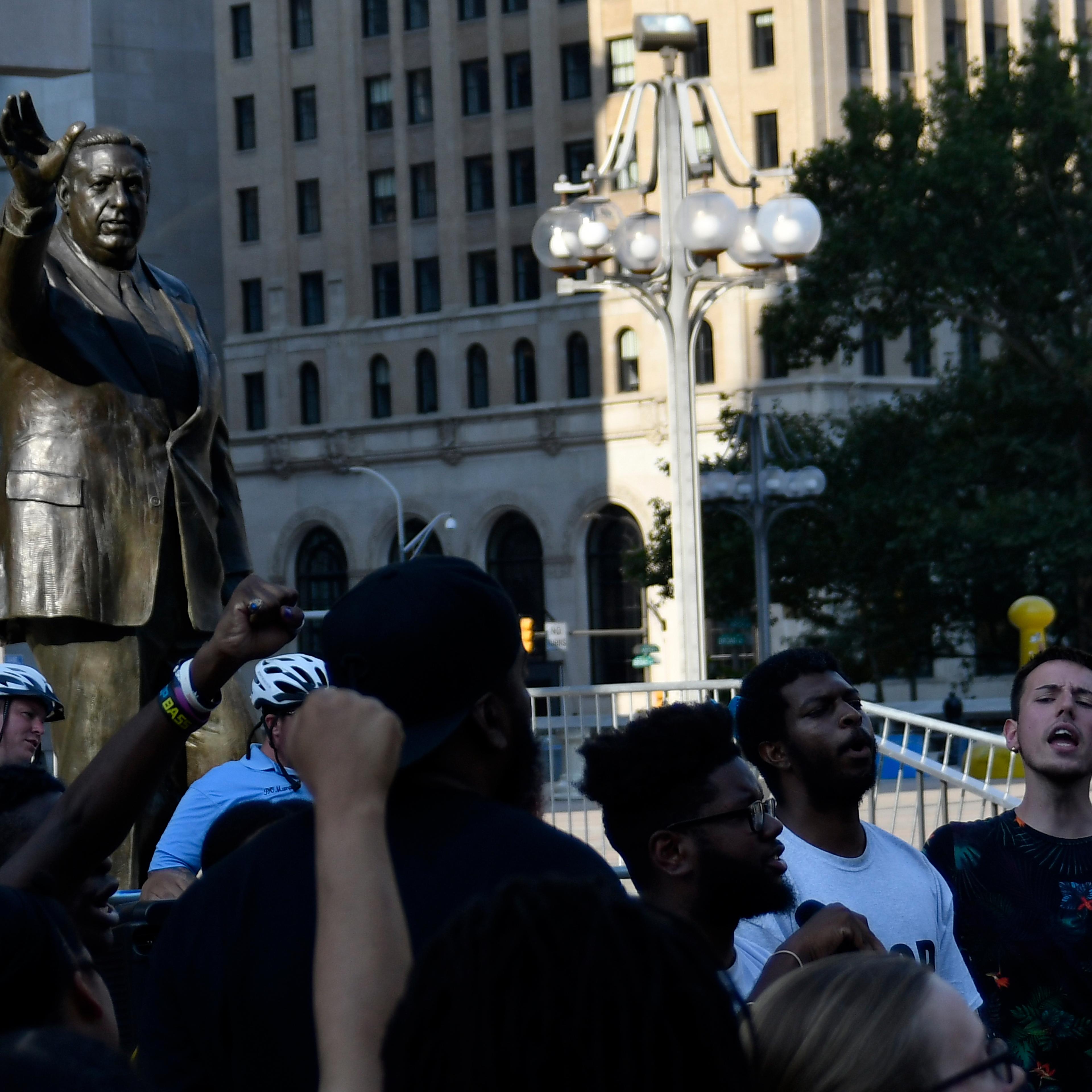 Rizzo Statue Protest in Philadelphia