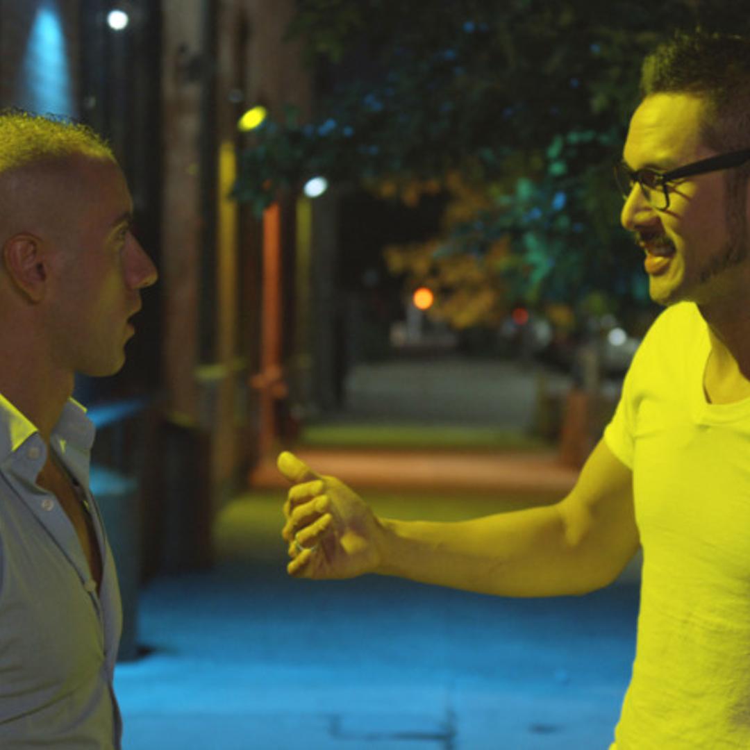 Lex, right, talks to Mic on "Dating Around."