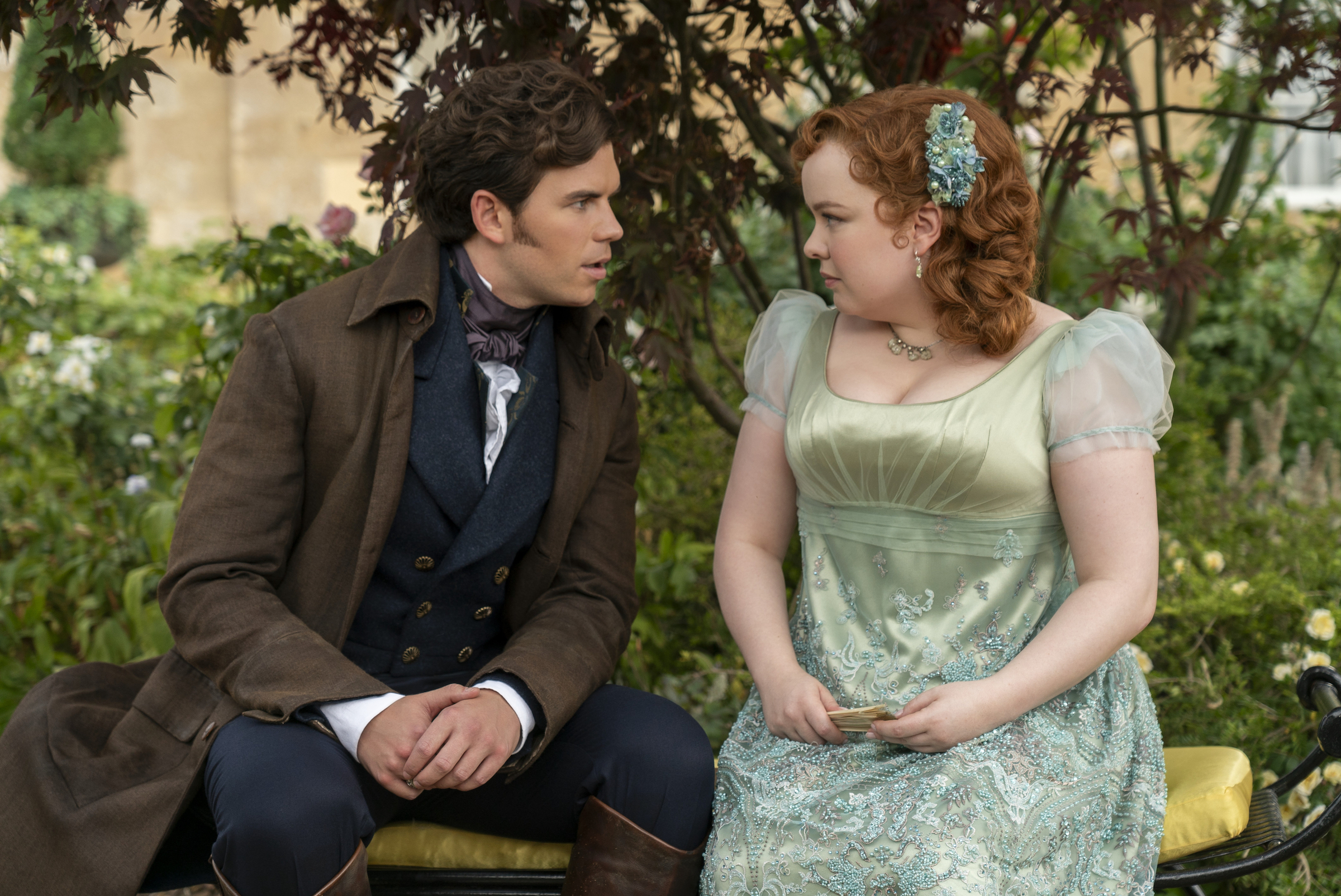 why does lady featherington dress differently Bridgerton's Costumes Make Their Own History