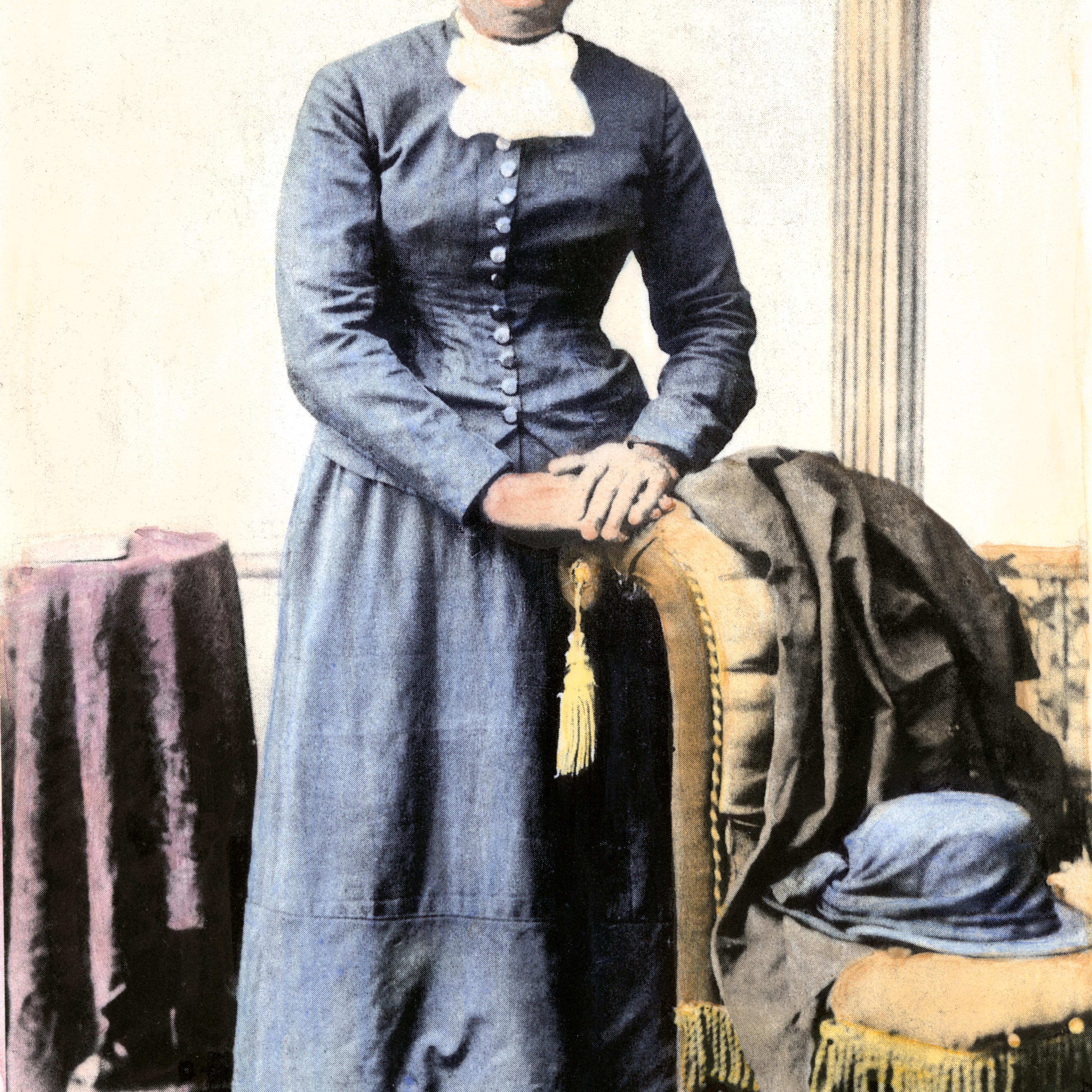American abolitionist Harriet Tubman (1820 - 1913) escaped slavery and went on to lead the Underground Railroad.