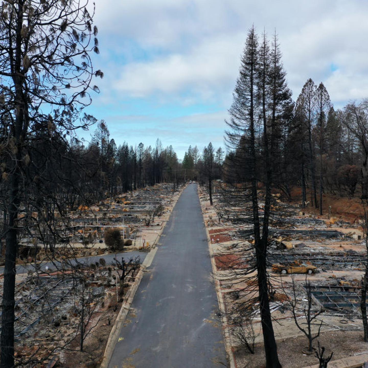 California fire authorities say Pacific Gas & Electric Co. power lines sparked the most destructive wildfire in state history in Paradise.