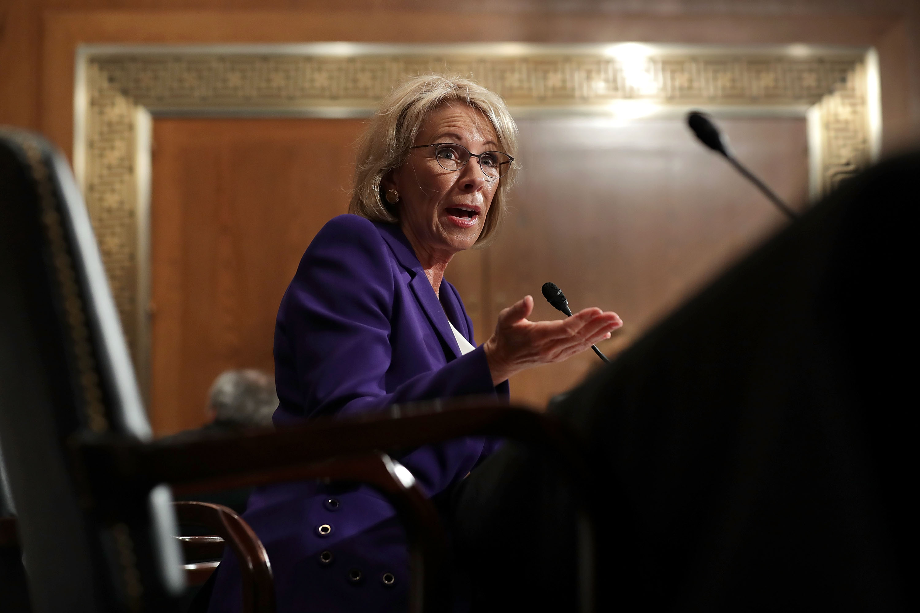 Trump's Selection For Education Secretary Betsy DeVos Testifies During Her Senate Confirmation Hearing