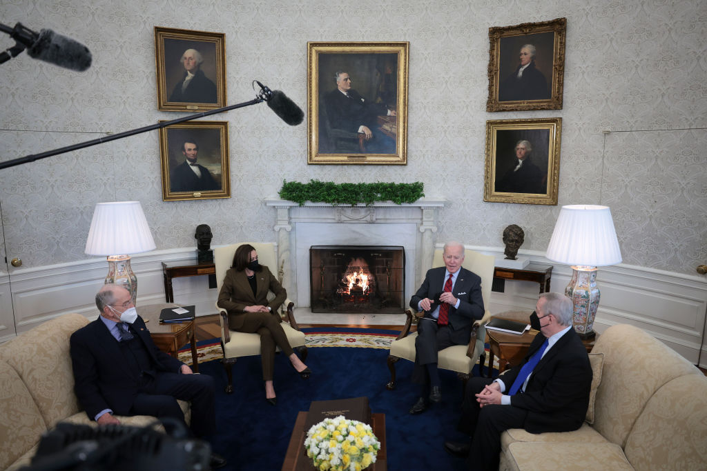 President Biden Meets With Senate Judiciary Committee Chair Dick Durbin And Sen. Grassley About Upcoming Supreme Court Vacancy
