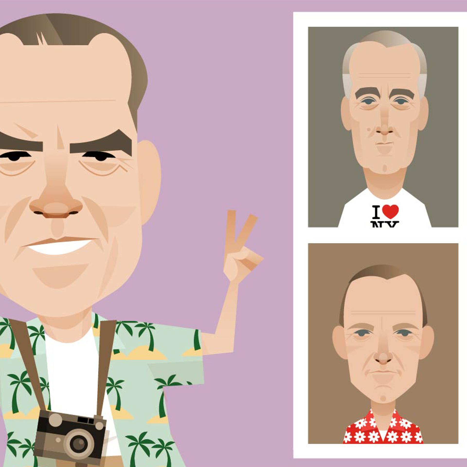 Richard Nixon, Franklin Delano Roosevelt, Calvin Coolidge, Lyndon B. Johnson and Jimmy Carter.