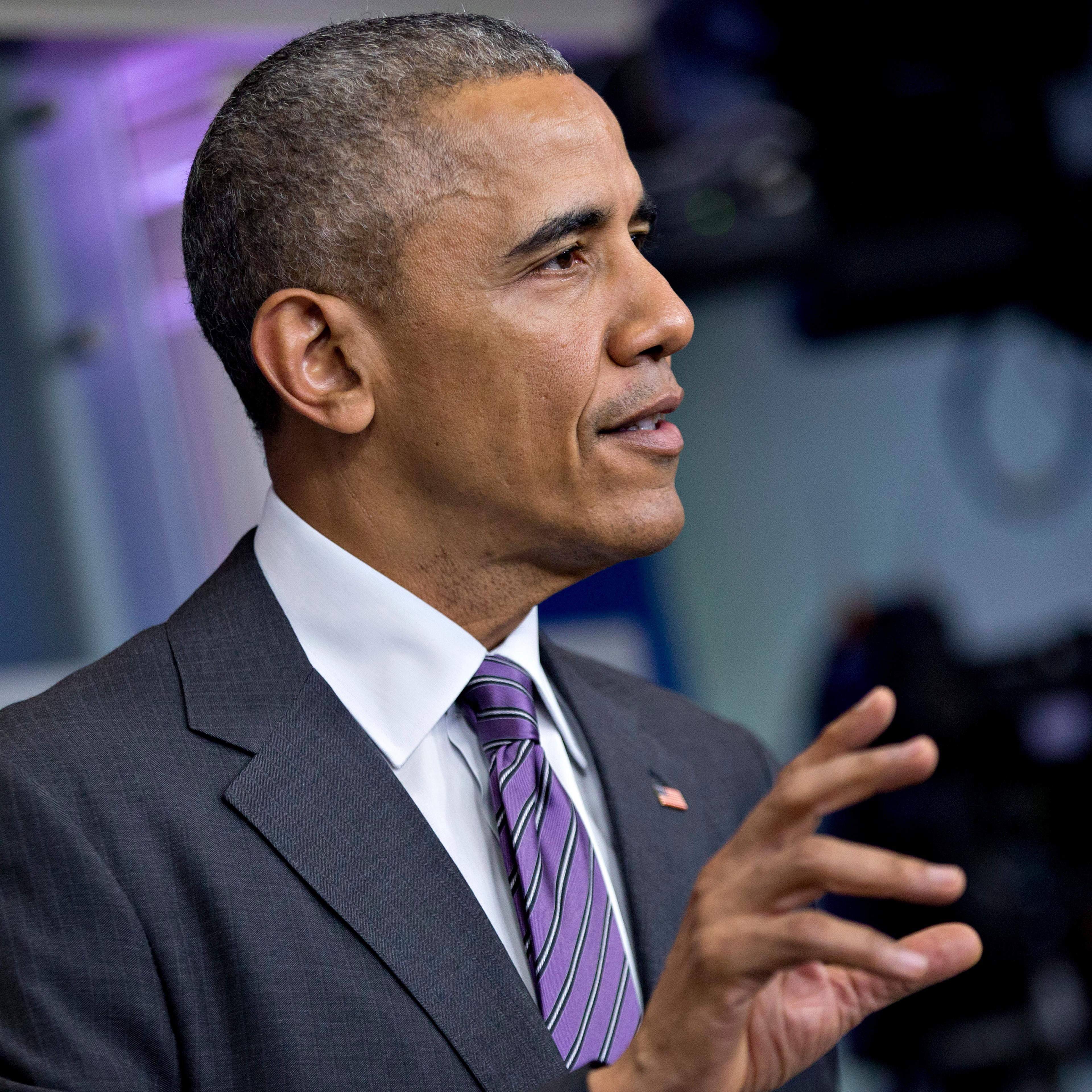 President Obama Speaks To College Journalism Students - Washington