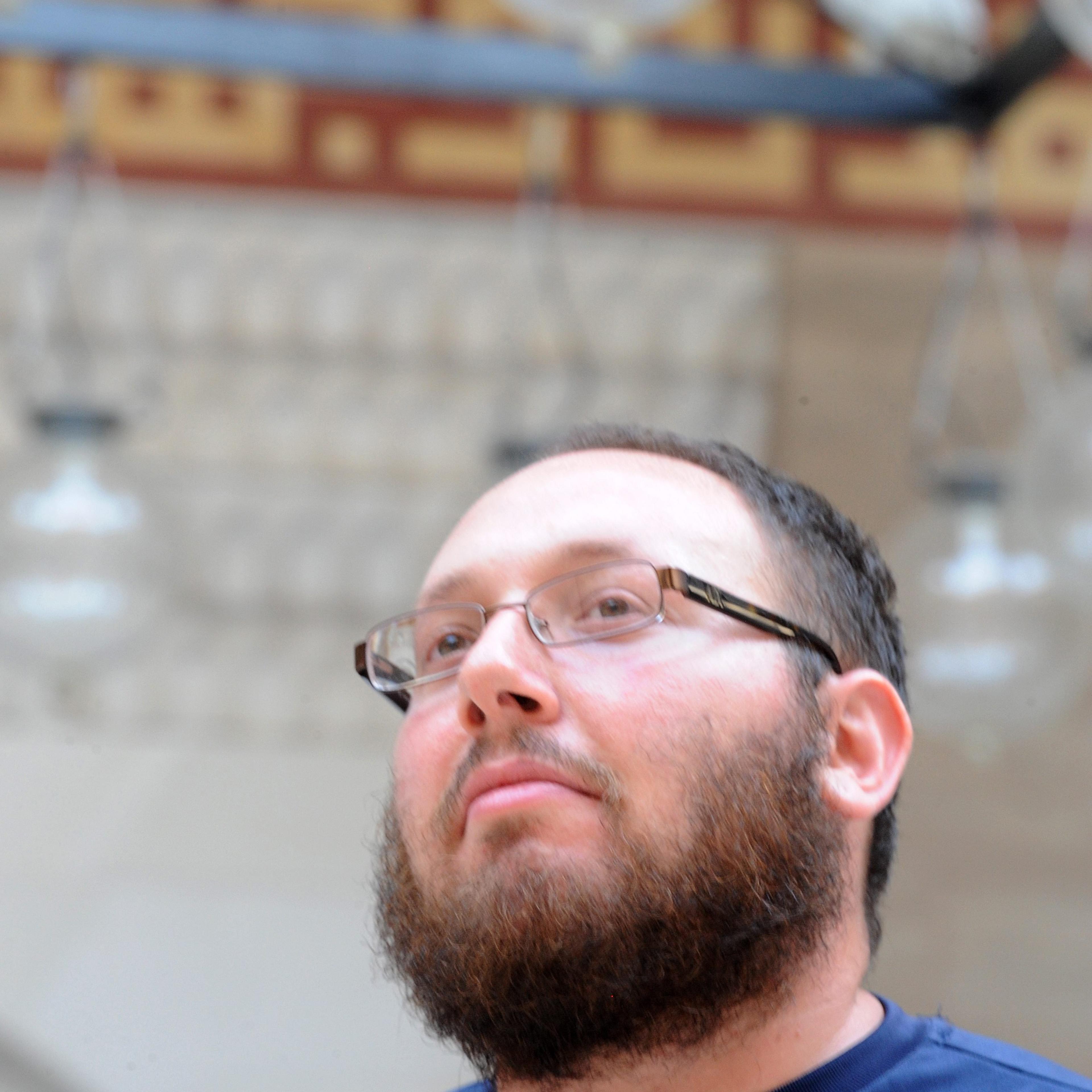 US freelance journalist Steven Sotloff during a work trip inside Al-Fateh Mosque in Manama, Bahrain on October 26, 2010.