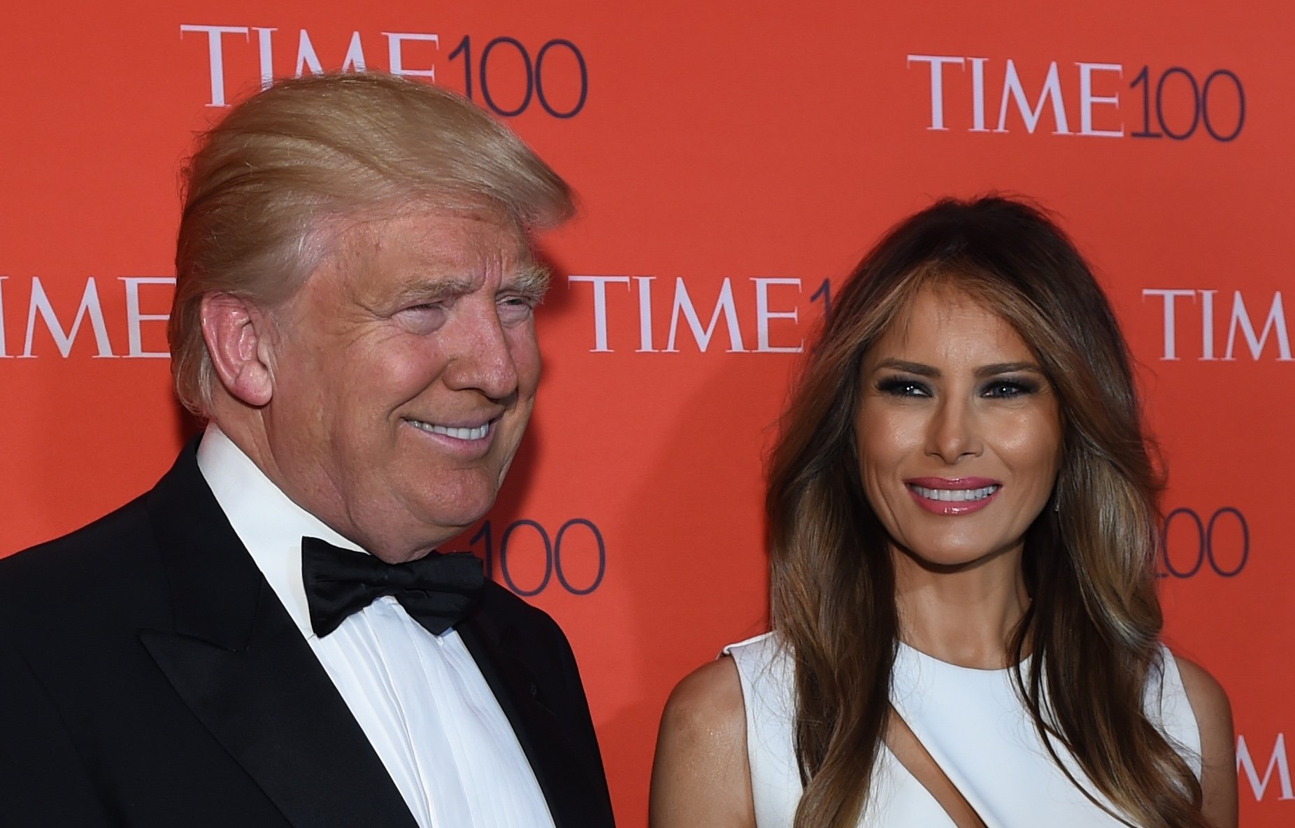 Donald Trump and his wife Melania at the TIME 100 gala in New York on April 26, 2016.