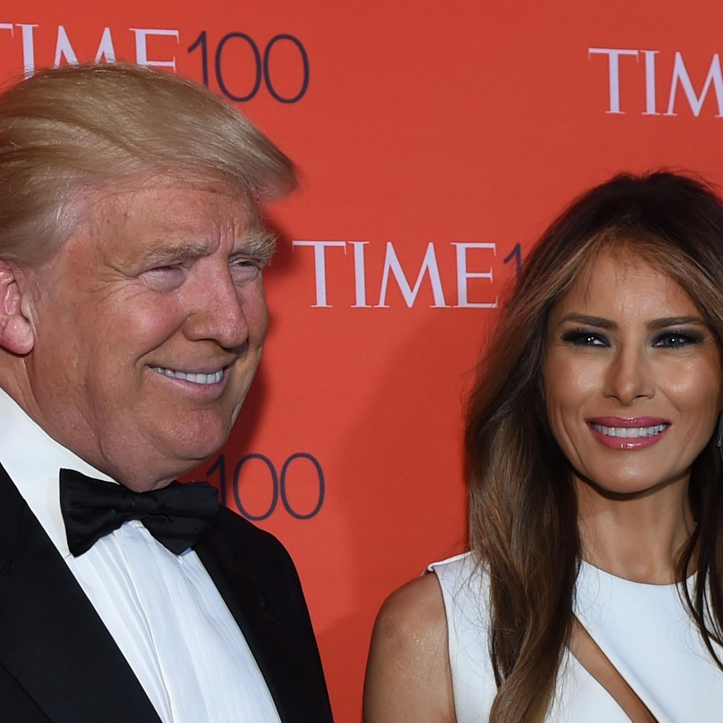 Donald Trump and his wife Melania at the TIME 100 gala in New York on April 26, 2016.
