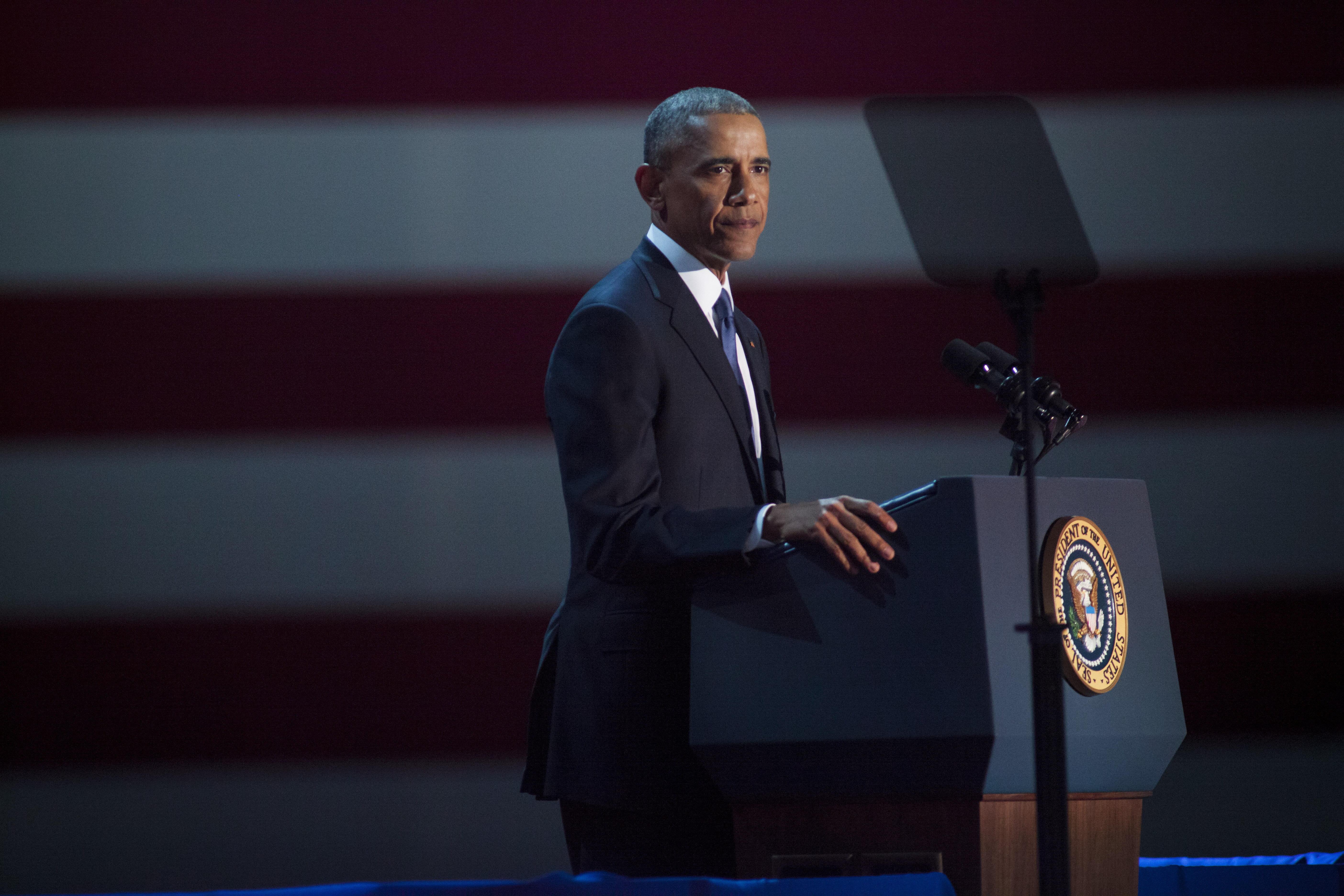 President Obama Delivers Farewell Address In Chicago
