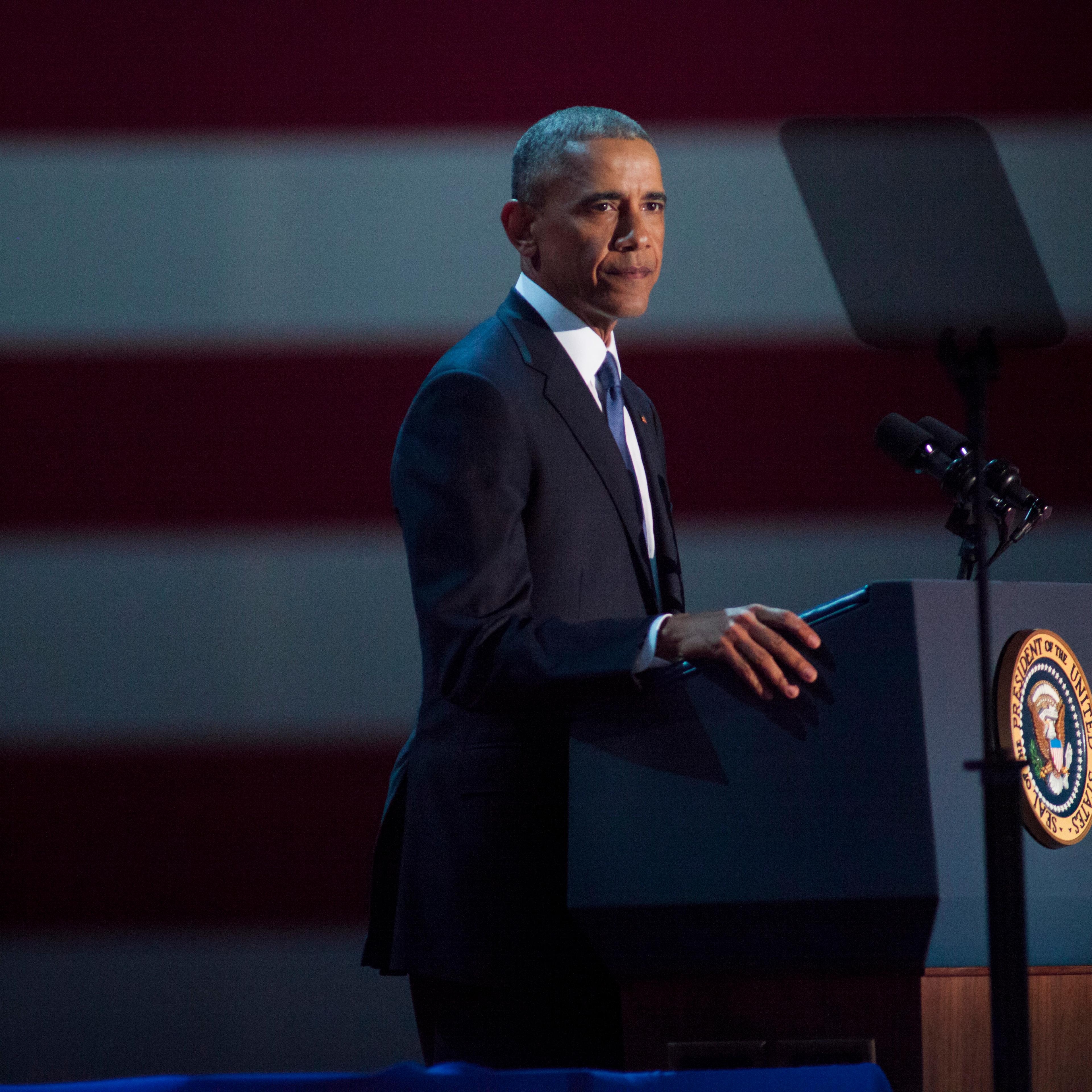 President Obama Delivers Farewell Address In Chicago