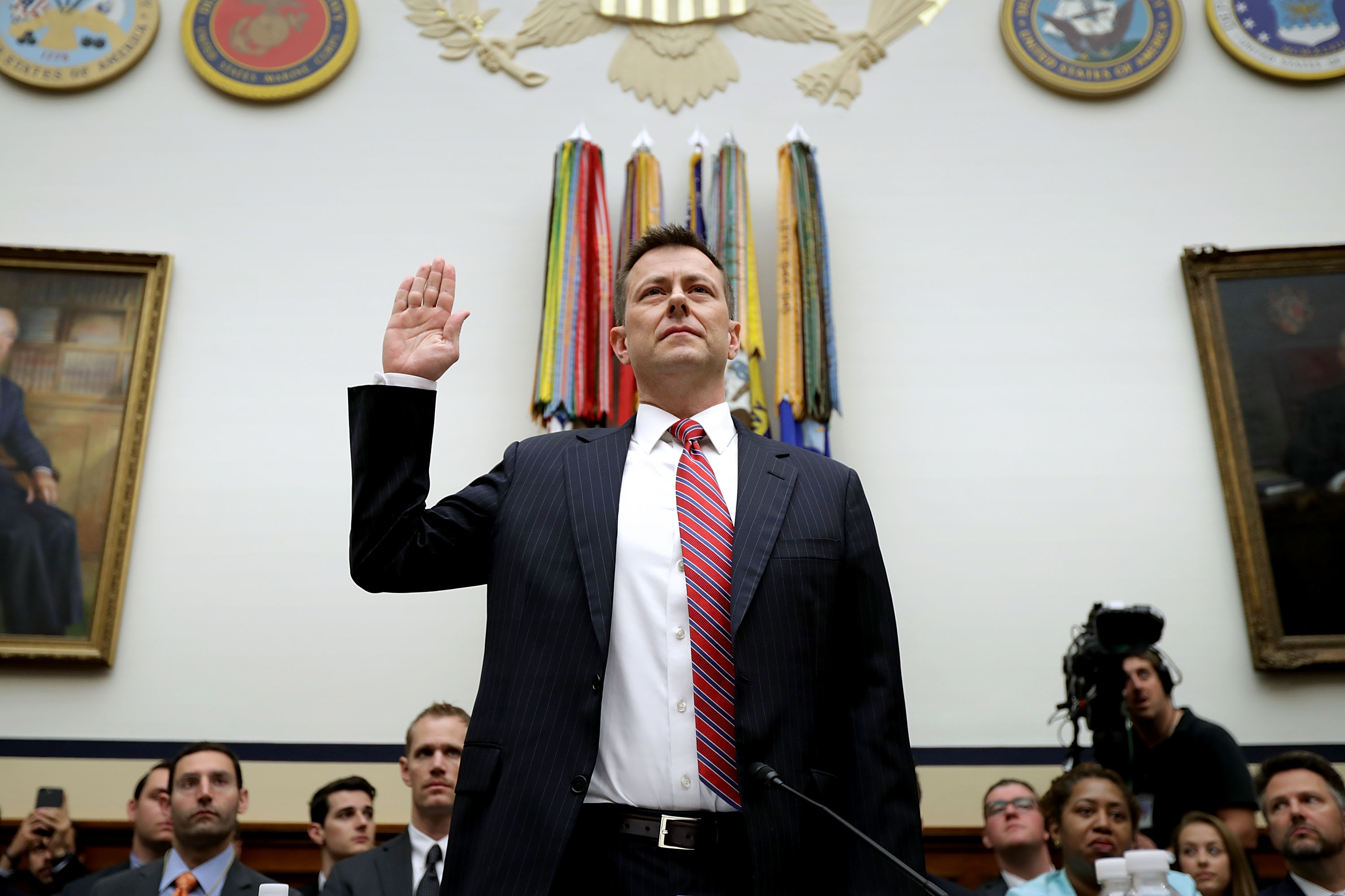Peter Strzok is sworn in