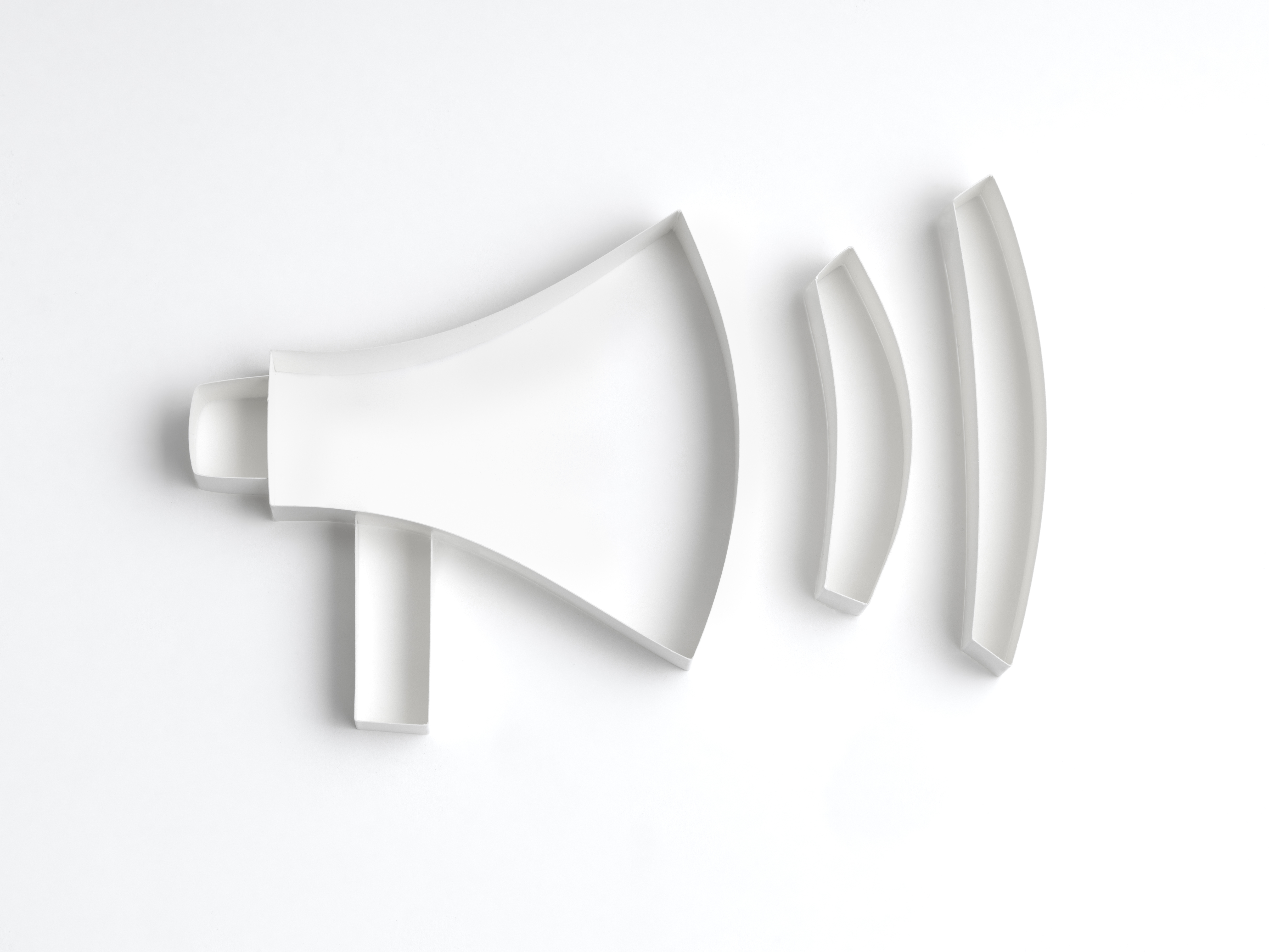 Origami megaphone