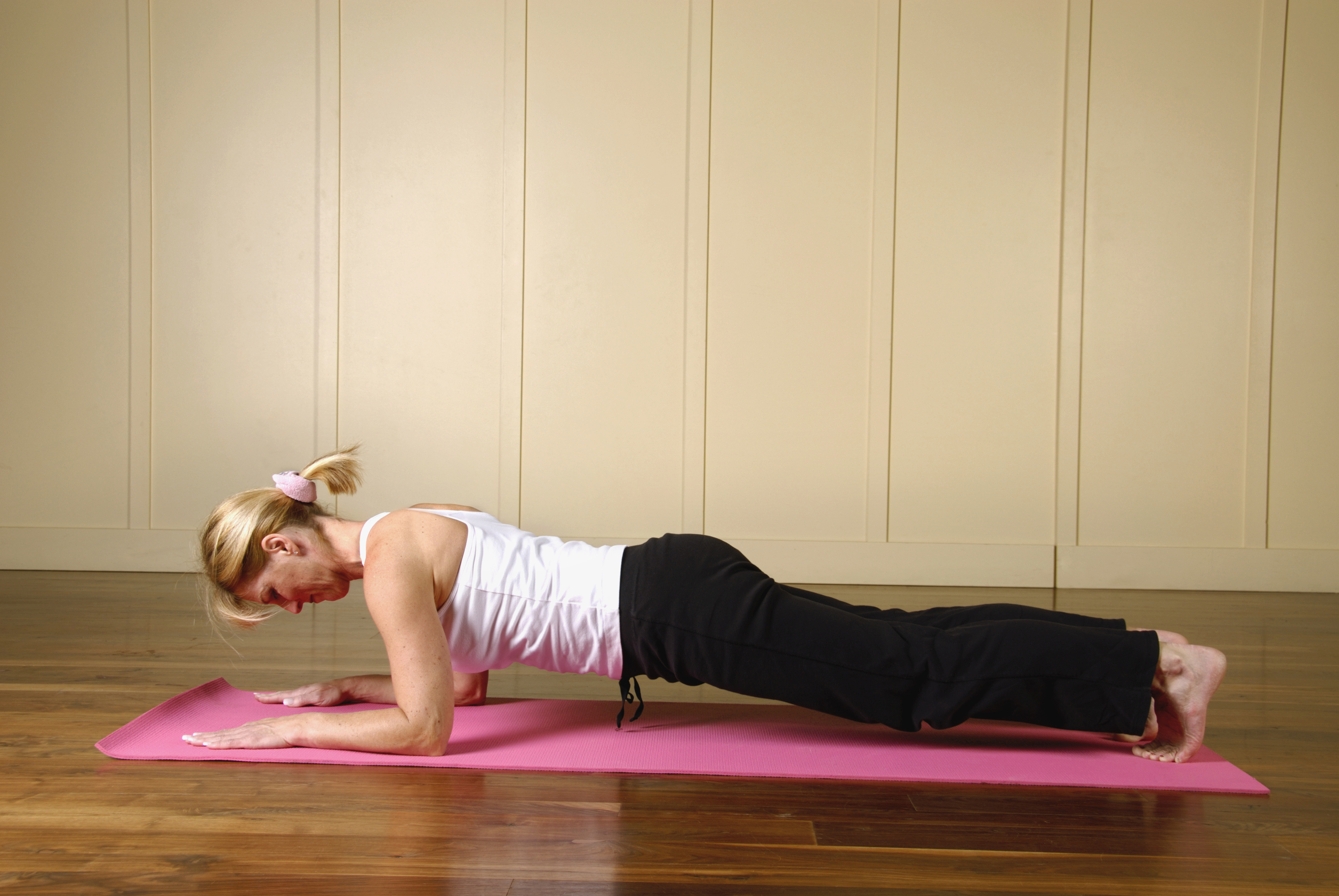 Yoga forearm plank