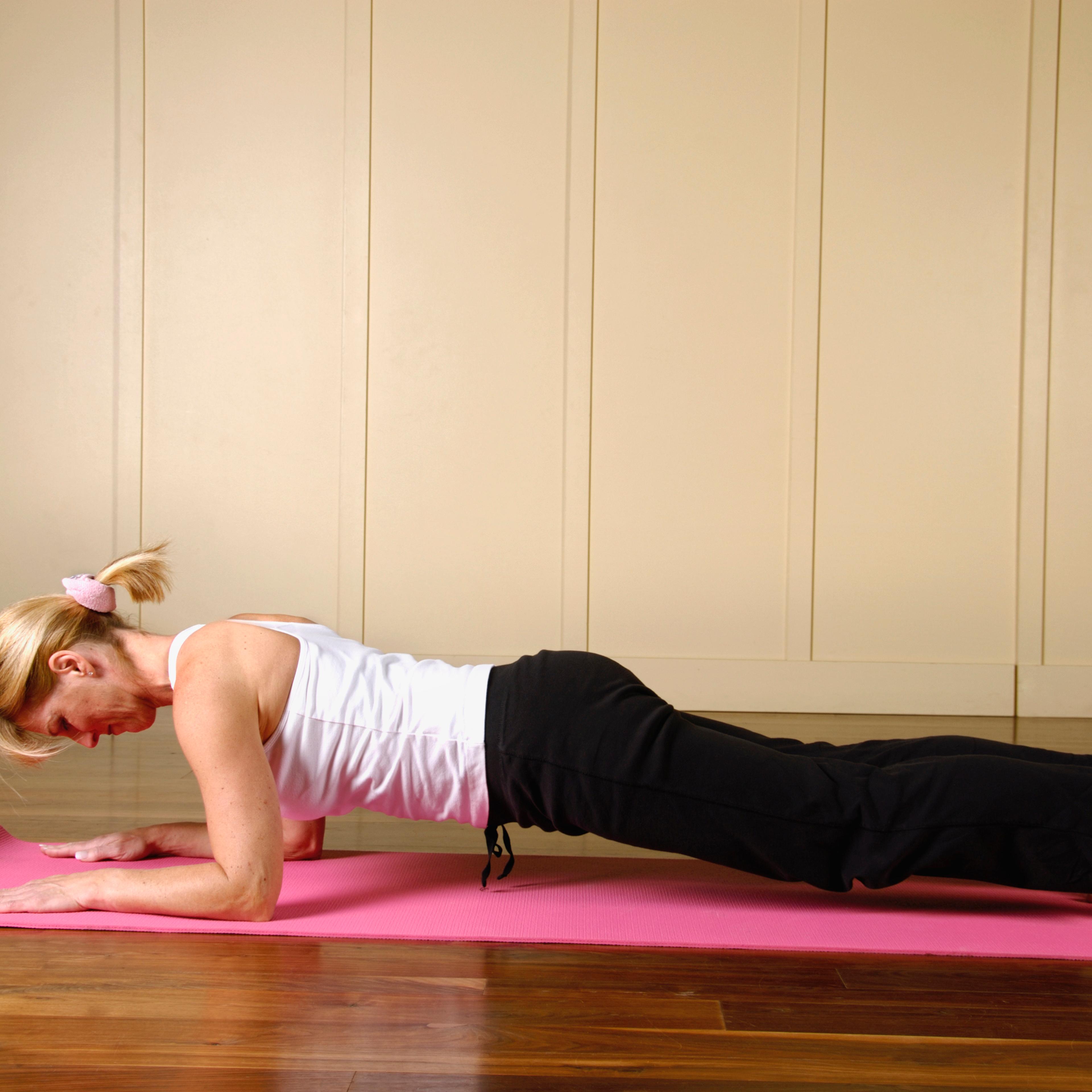 Yoga forearm plank