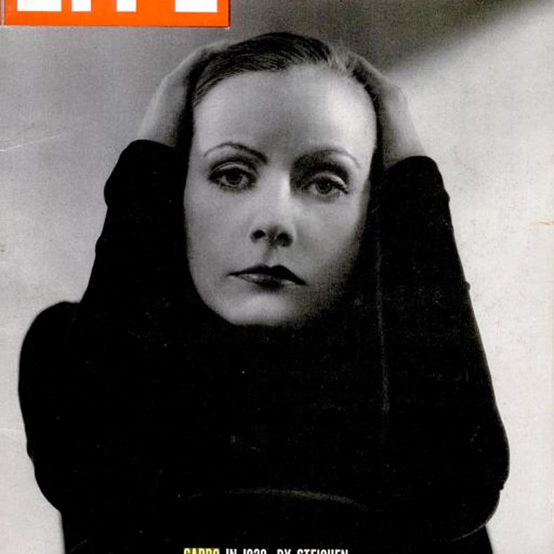 Portrait of Greta Garbo by Edward Steichen on the cover of LIFE Magazine, January 10, 1955.