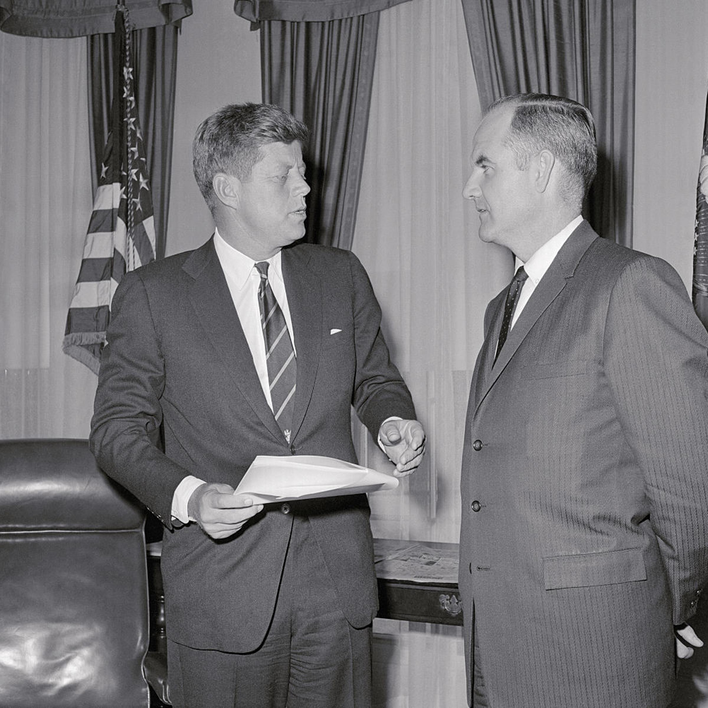 President Kennedy and George McGovern