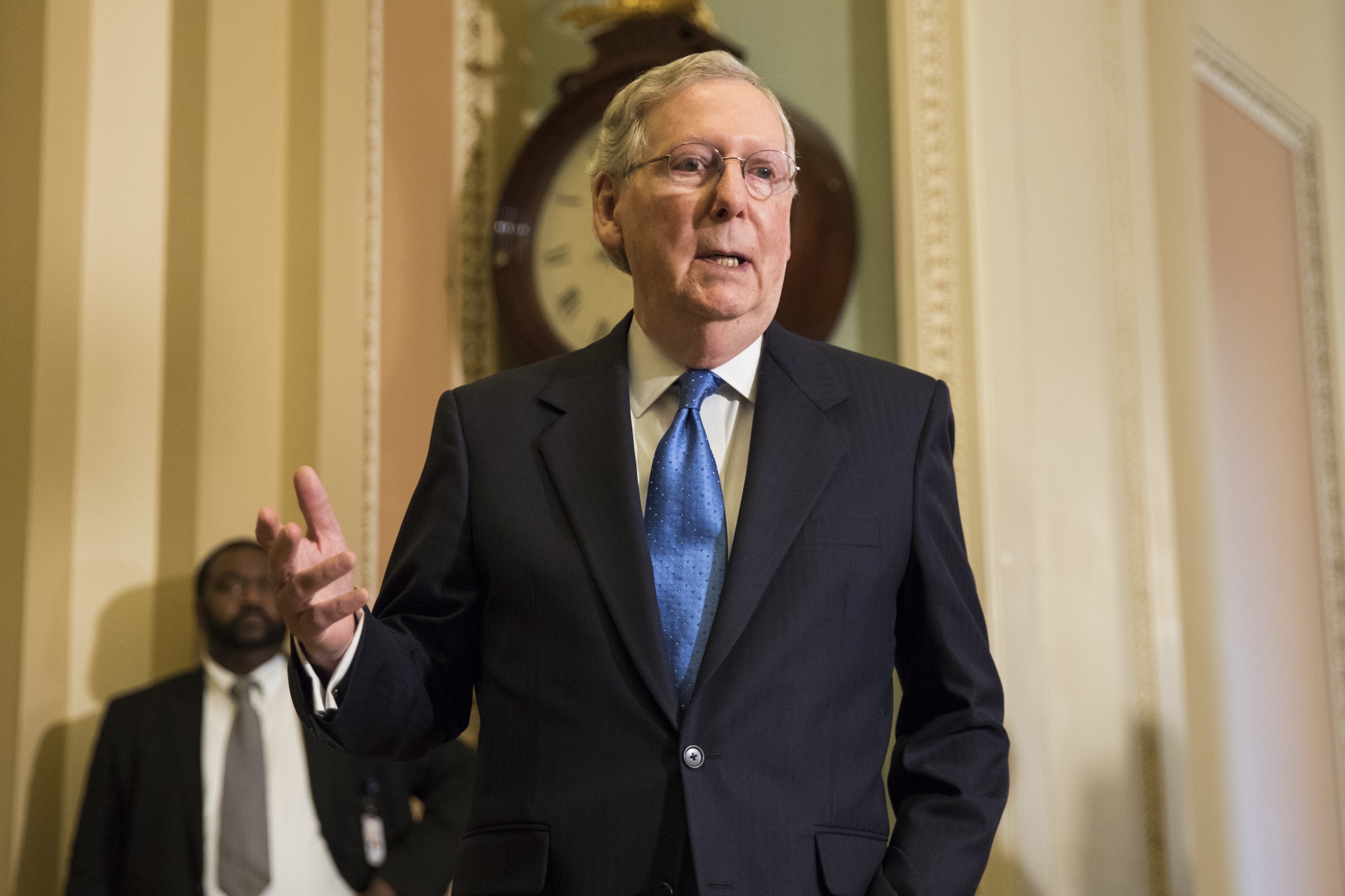 Donald Trump Meets with Senate Majority Leader Mitch McConnell