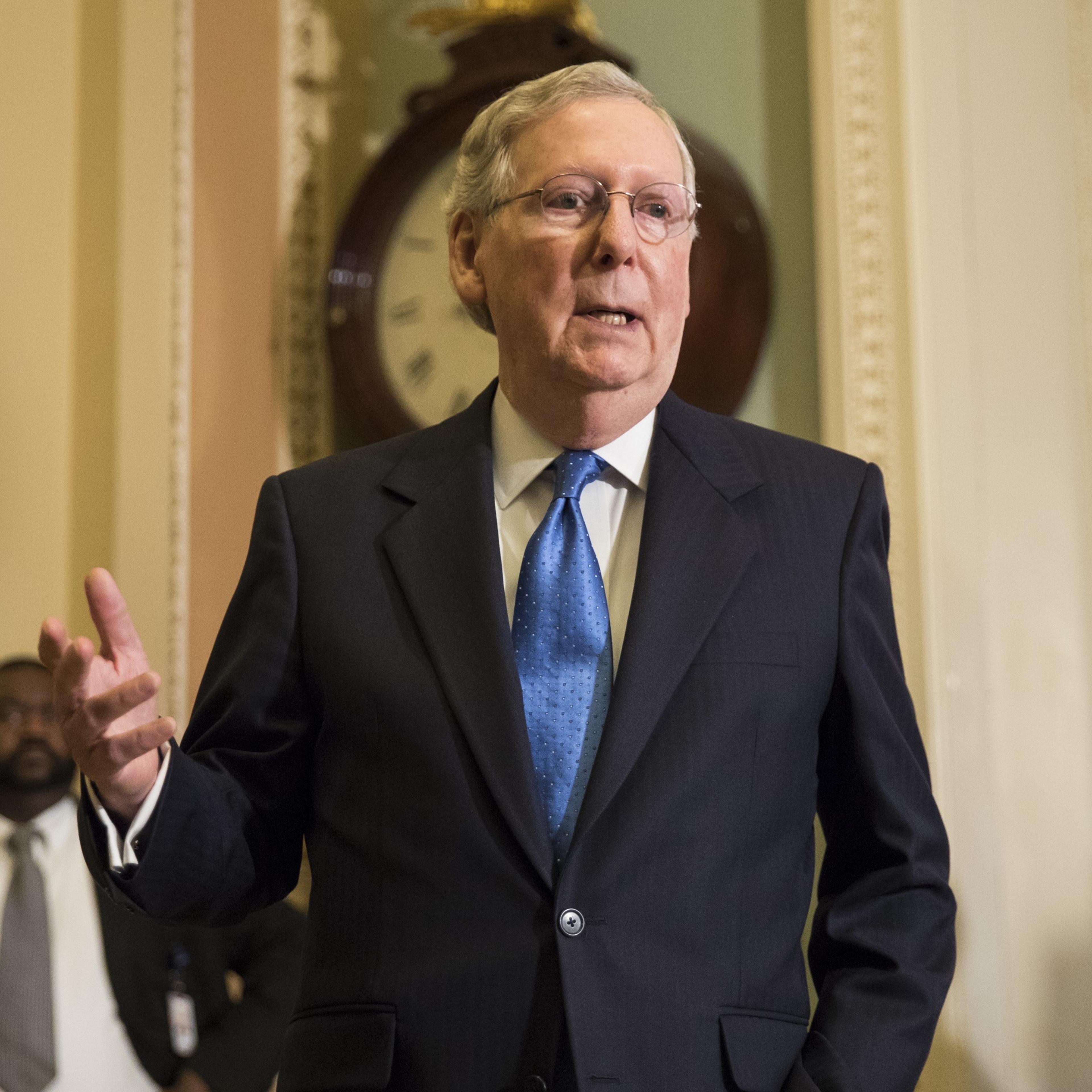 Donald Trump Meets with Senate Majority Leader Mitch McConnell