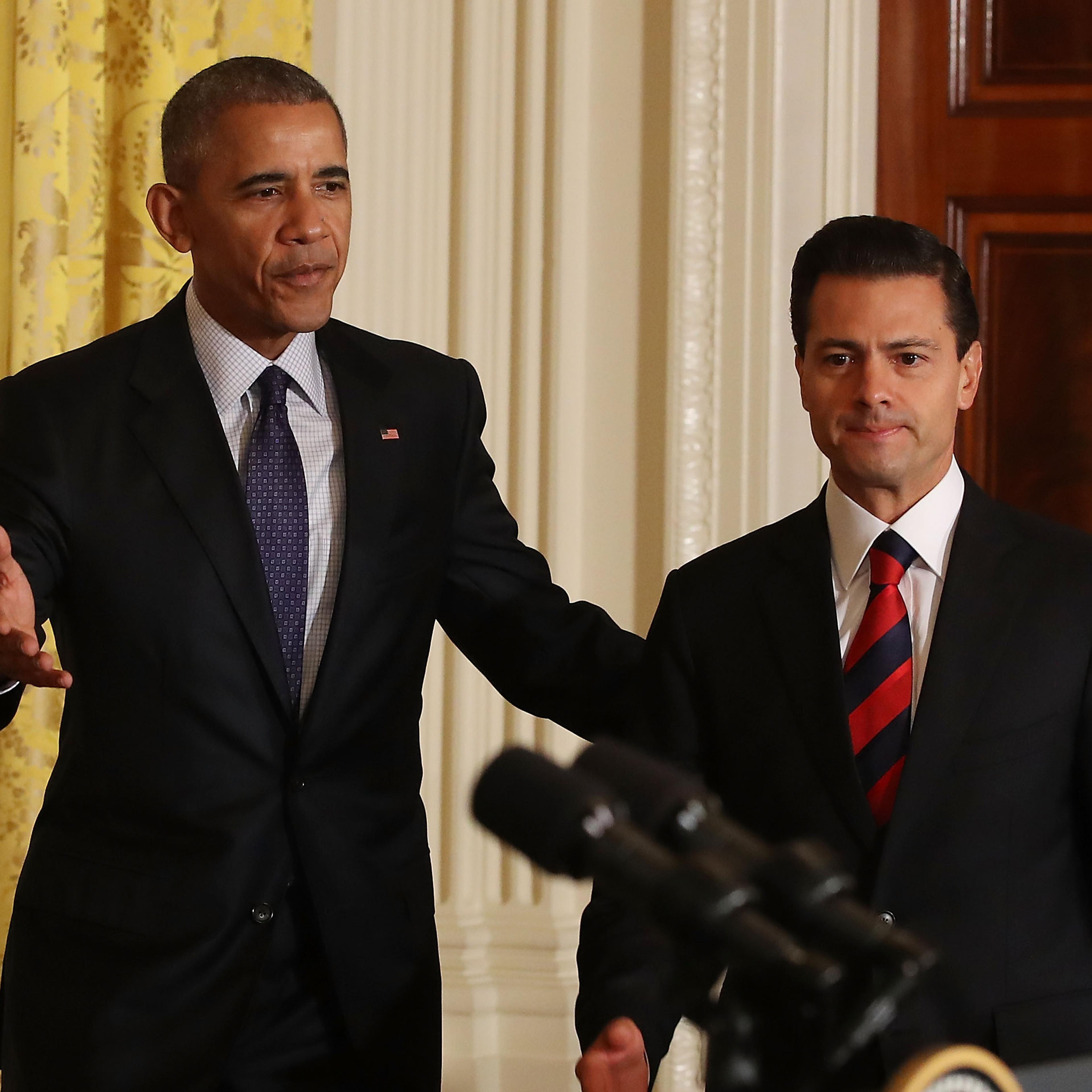 President Obama Holds News Conference With Mexican President Enrique Pena Nieto