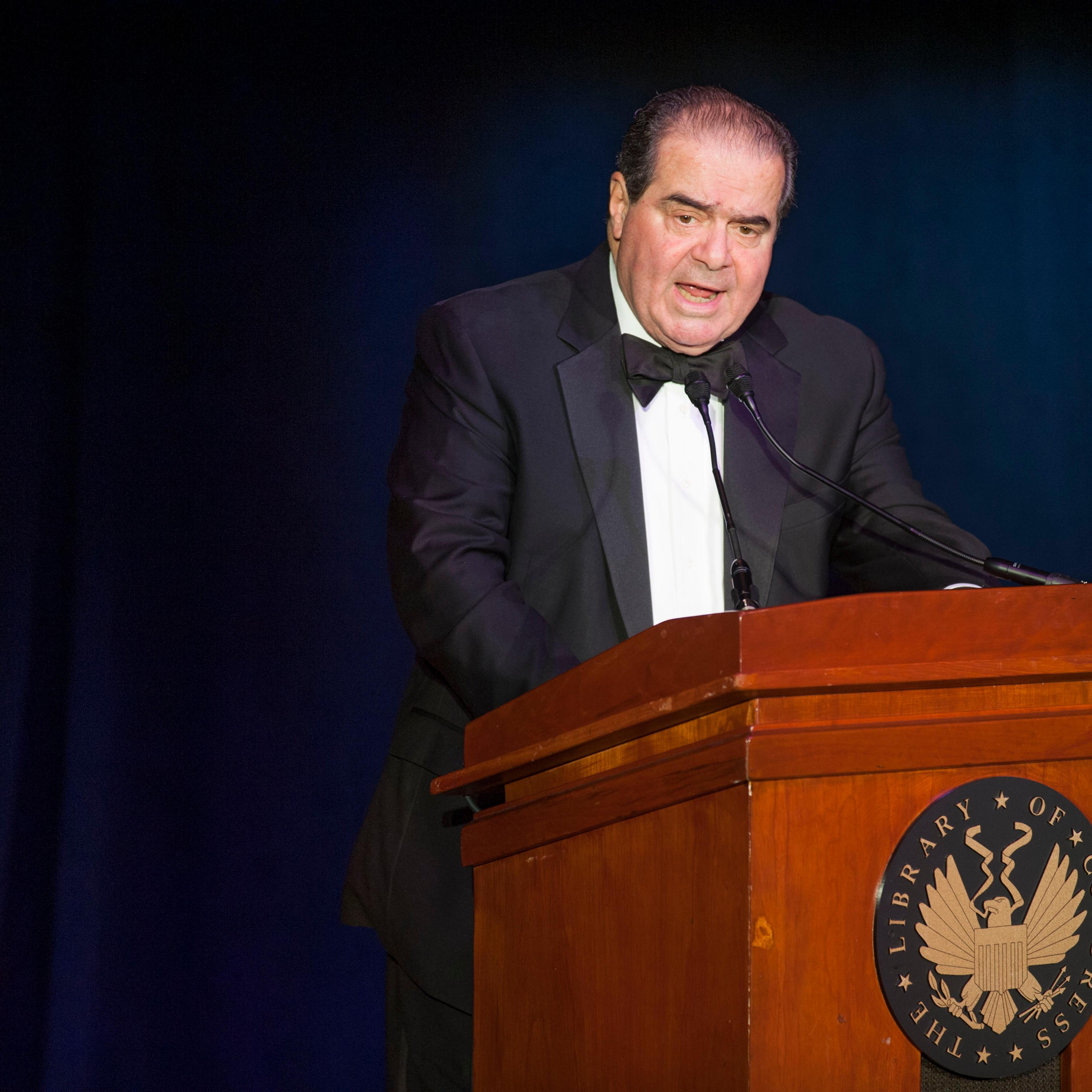 Justice Antonin Scalia at the "Magna Carta: Muse and Mentor" evening program at the Library of Congress on Nov. 6, 2014.