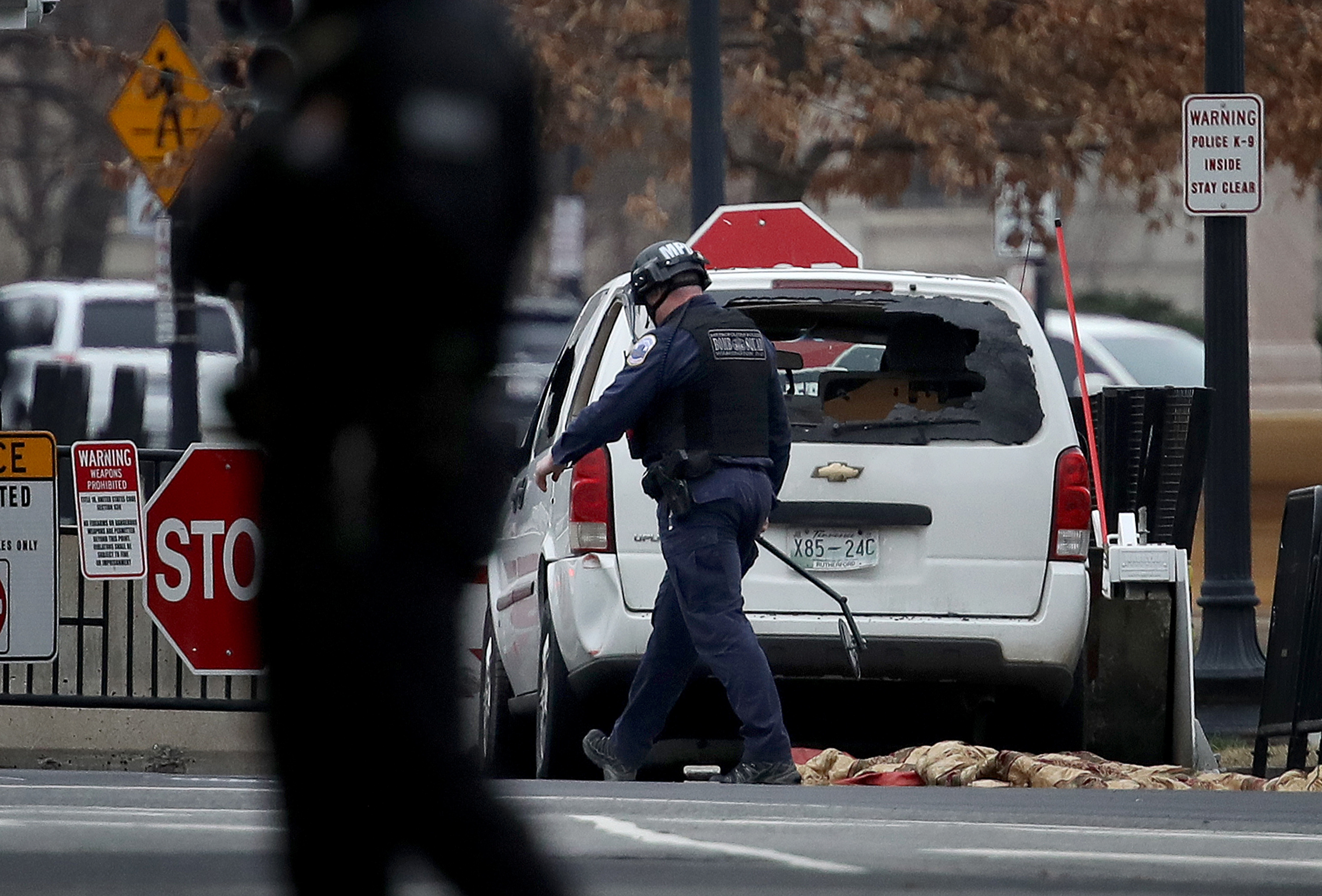 Vehicle Driven Into Security Barrier Near White House