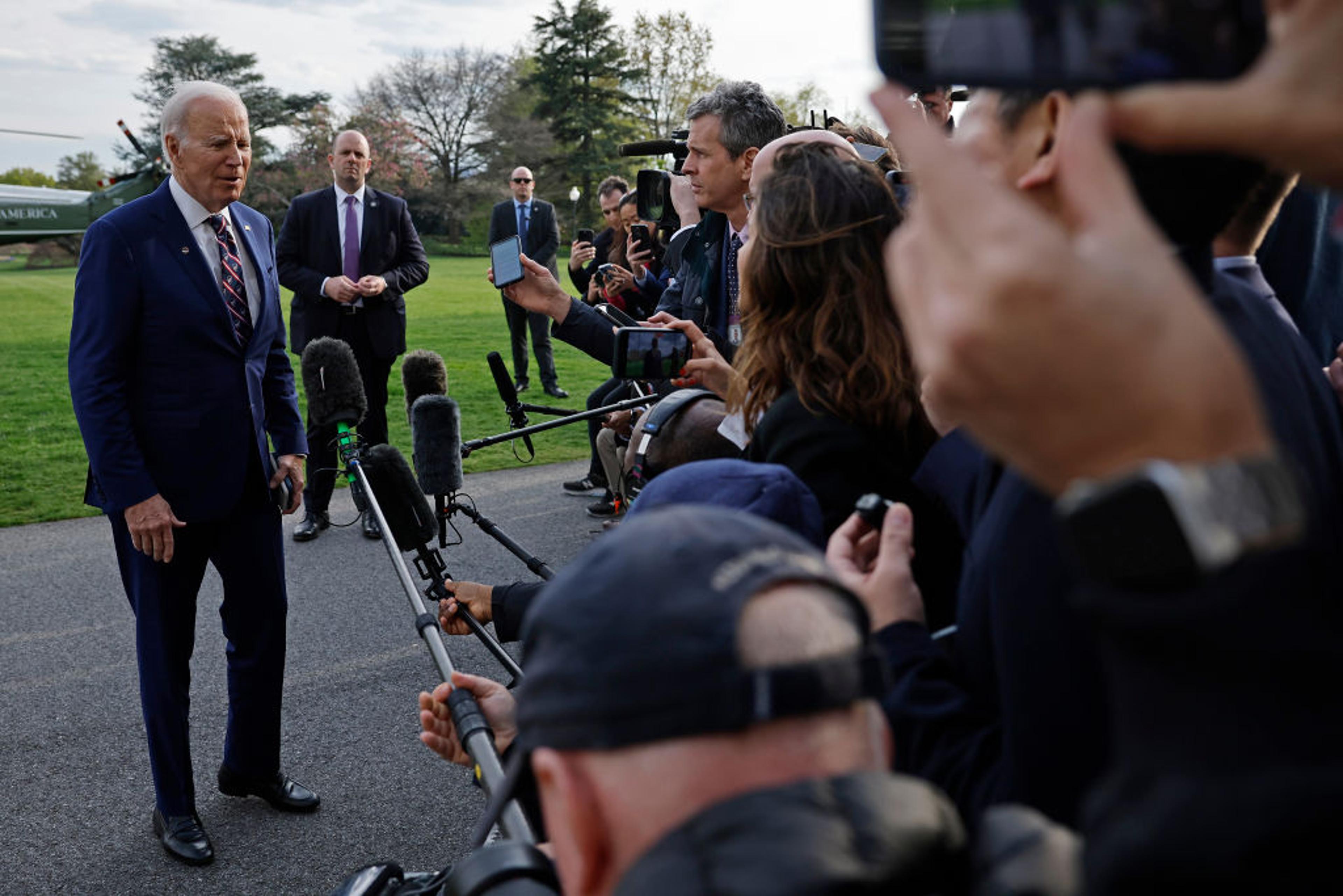 President Biden Returns To The White House From North Carolina