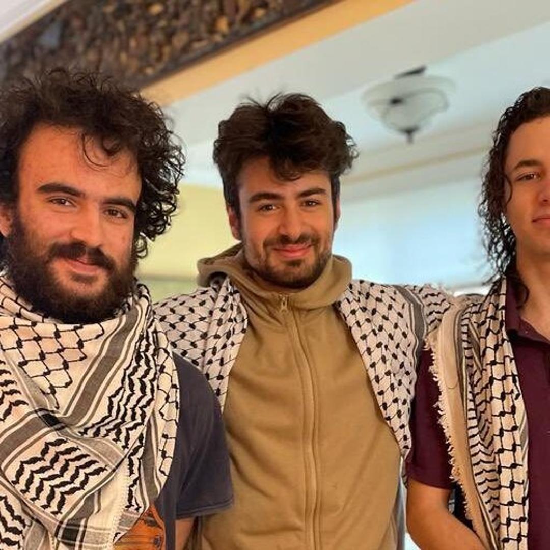 An undated photo posted on social media of Hisham Awartani, Tahseen Ahmed, and Kinnan Abdalhamid, the three 20-year-old Palestinian students shot in Vermont on Saturday.