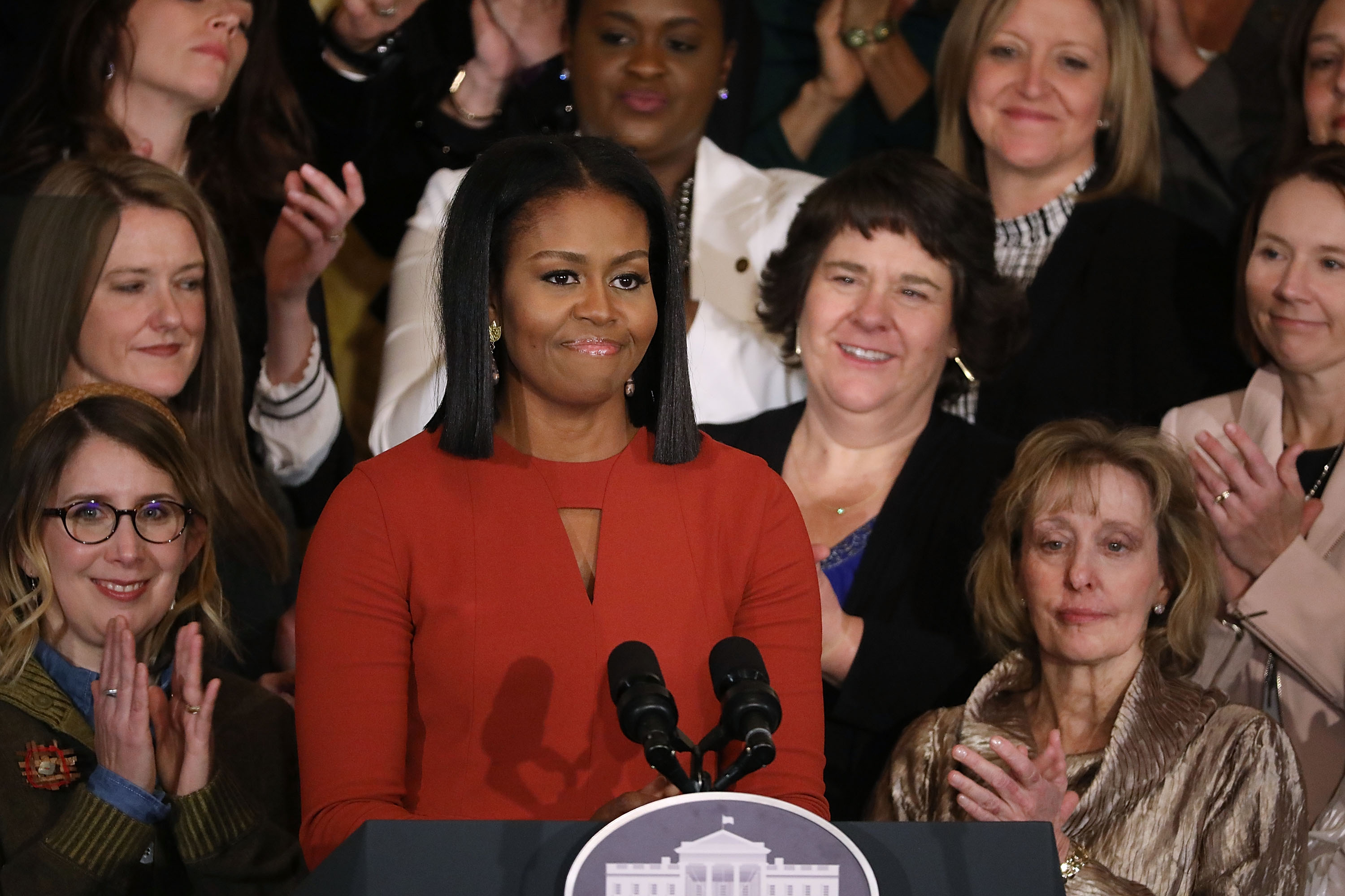Michelle Obama Delivers Final Speech At The White House