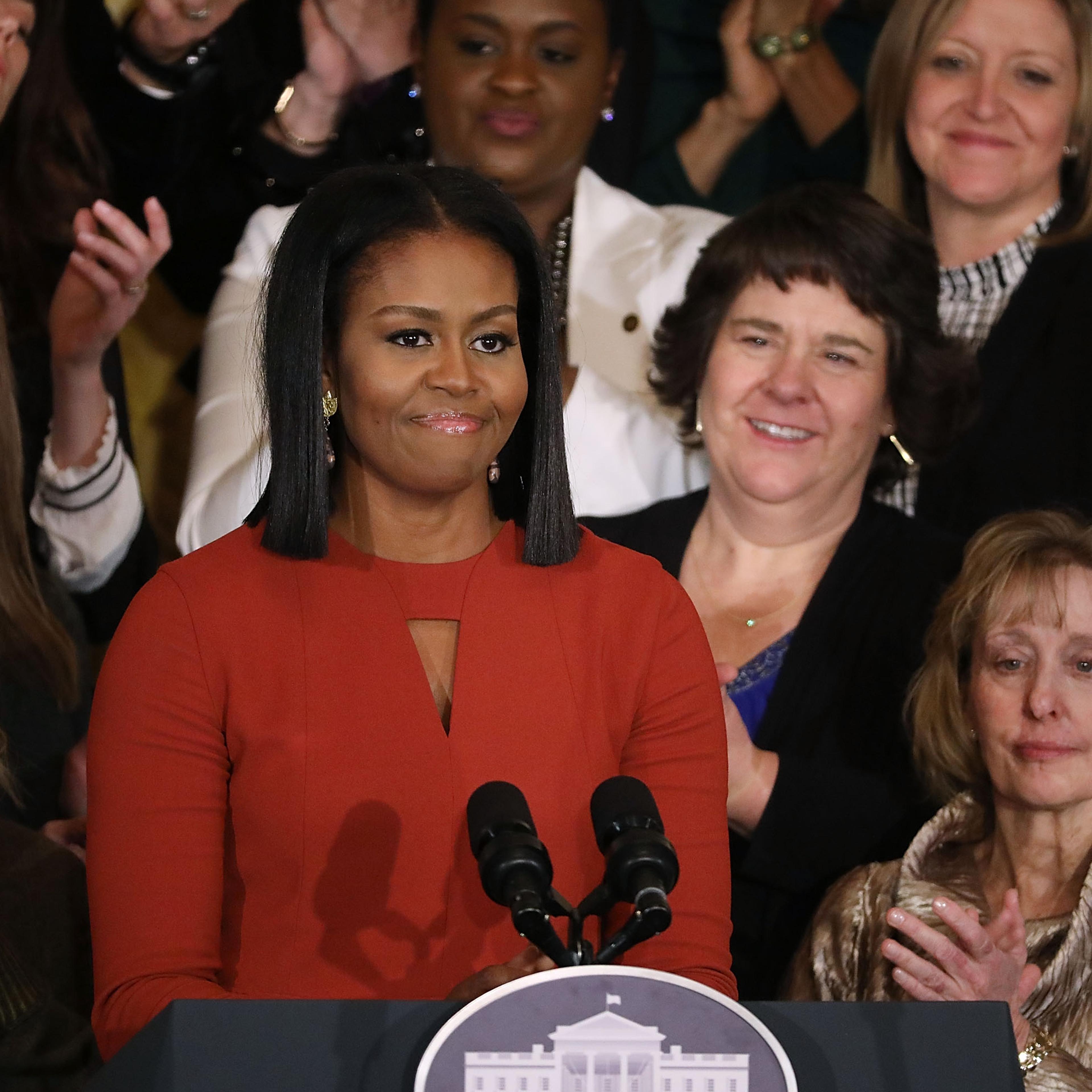 Michelle Obama Delivers Final Speech At The White House