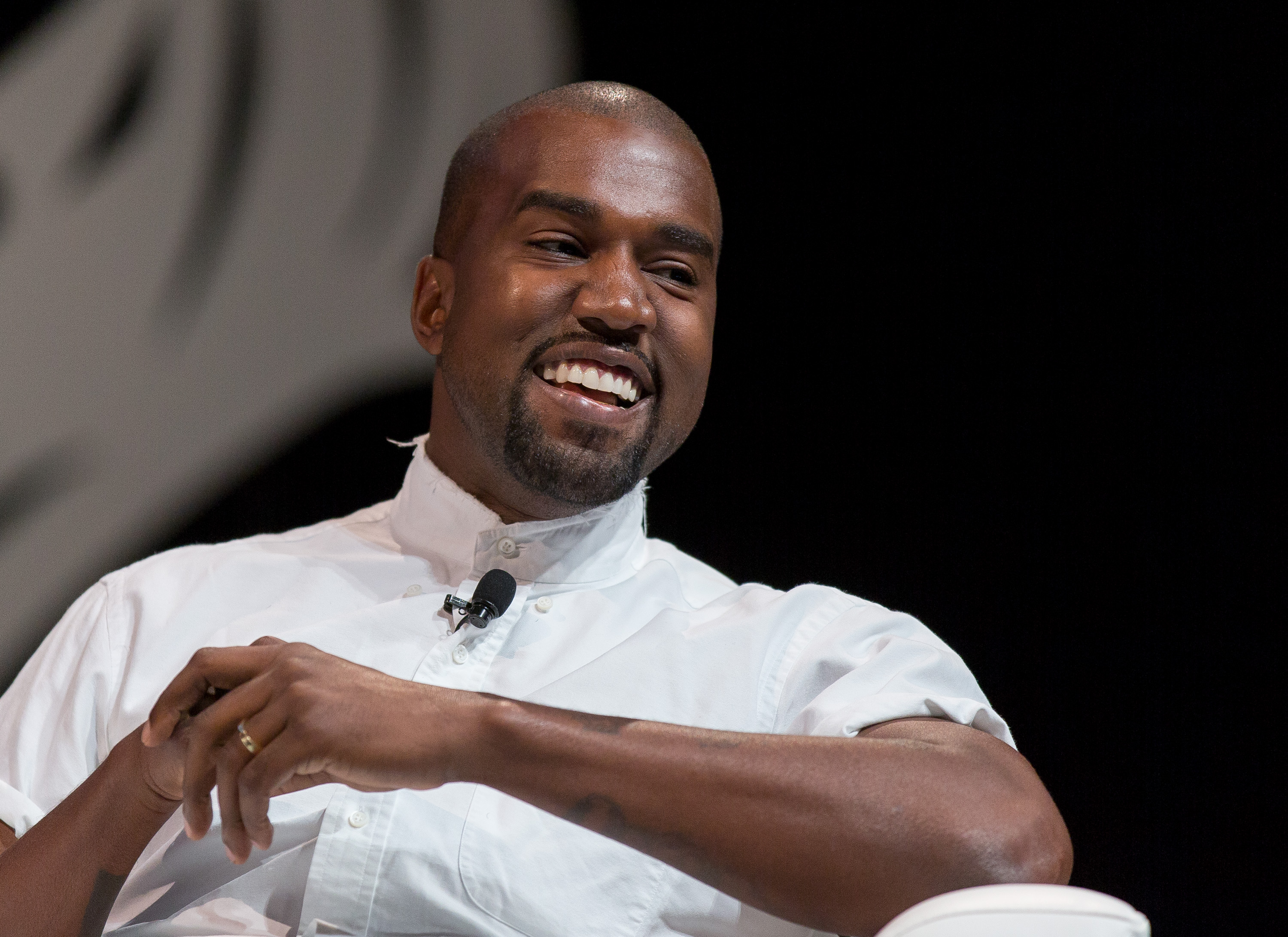 kanye west white dress shirt Ye, formerly known as Kanye West, arrived at Manhattan federal court  dressed in white and confirmed his support for Diddy in his sex trafficking  trial. However, he did not respond to questions about