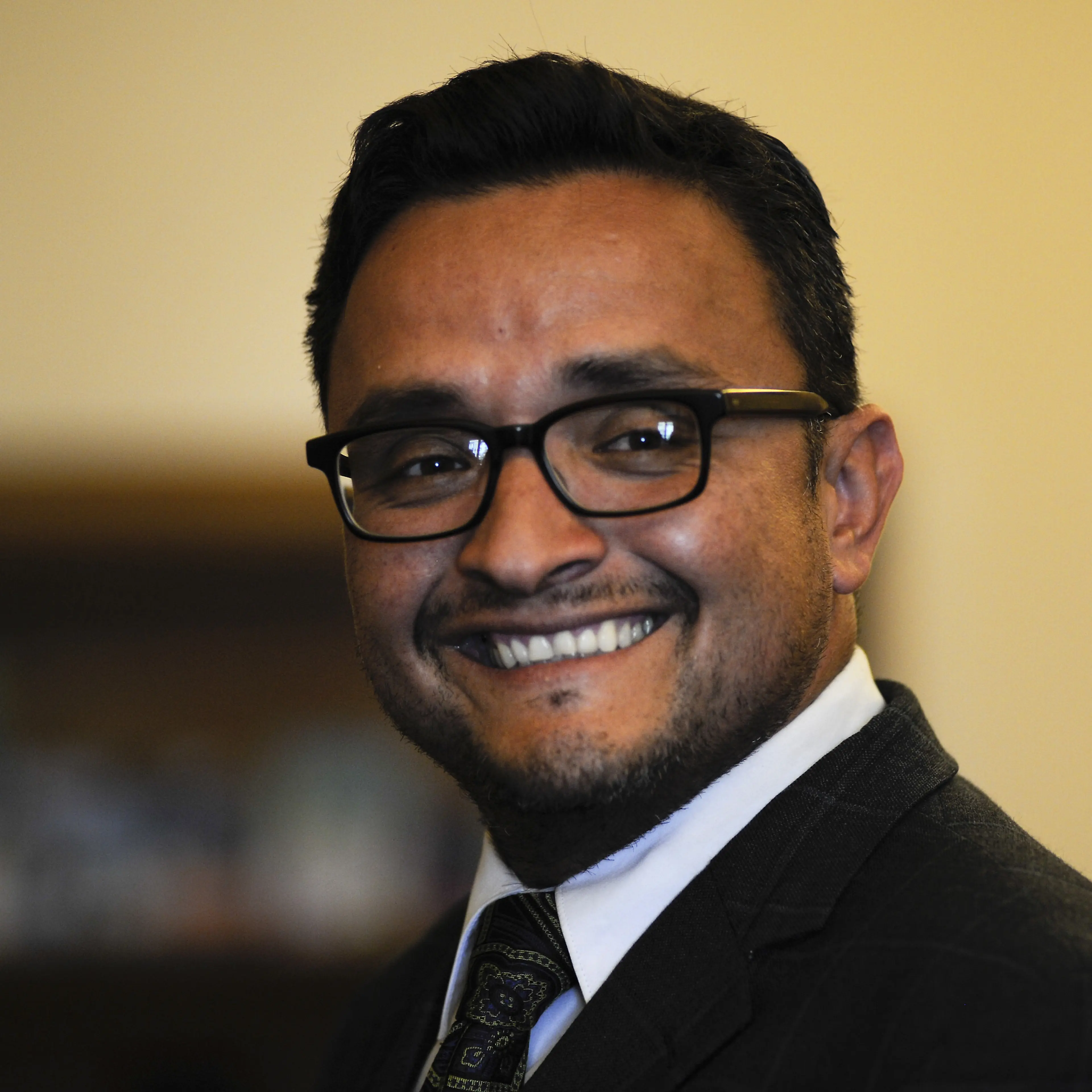 David Campos, member of the San Francisco Board of Supervisors, reacts during an interview in his office at City Hall in San Francisco on Sept. 16, 2014.
